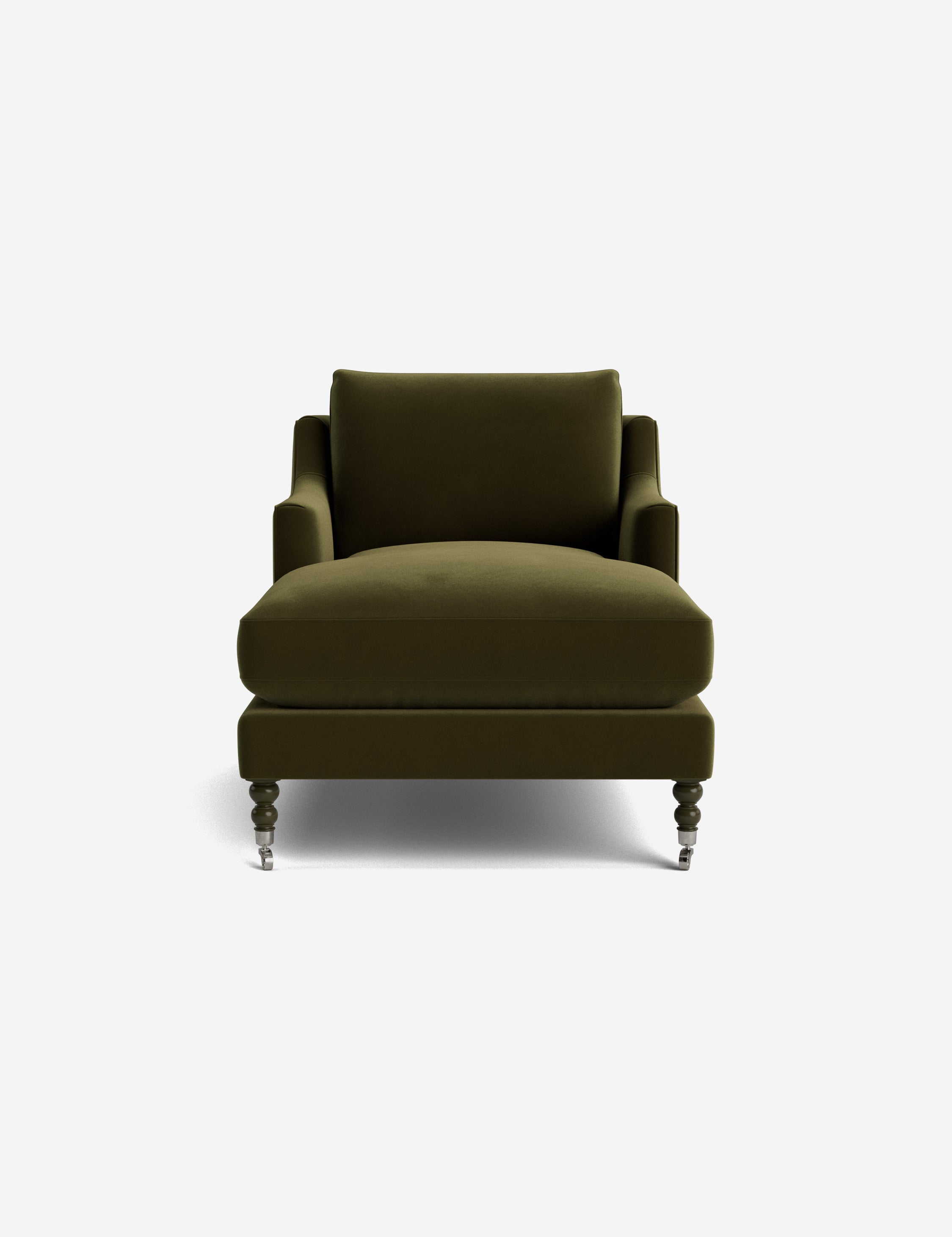 Fabienne Chaise Lounge Chair - Modern Accent Chair for Living Room, Bedroom & Office - Stylish Mid-Century Design with Upholstered Seat & Wooden Legs - Perfect for Relaxing, Reading & Decor
