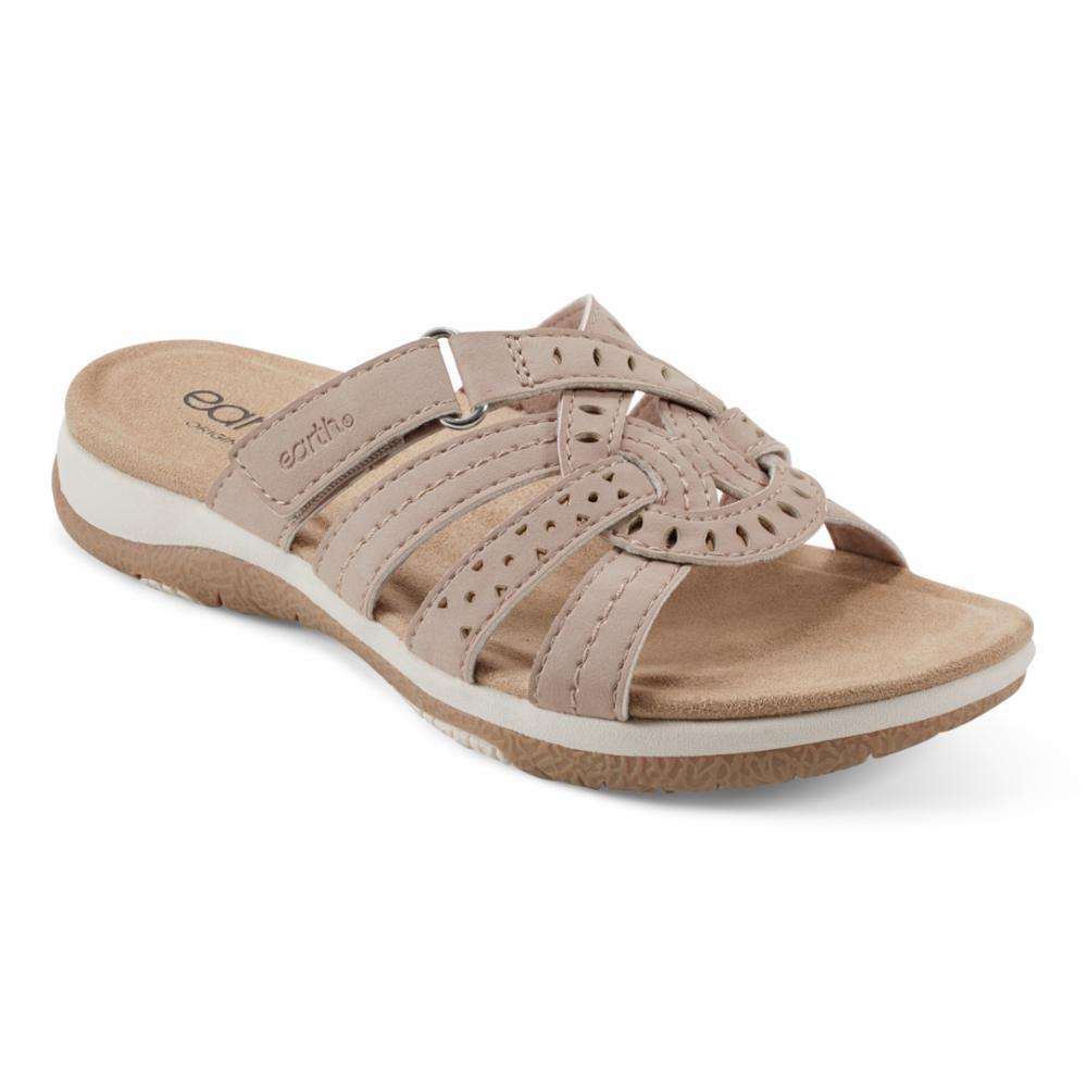 Earth Women's Sassoni3 Nude Wedge Sandals - Comfortable Casual Summer Shoes for Women | Perfect for Beach, Vacation, and Everyday Wear