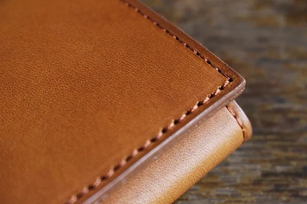 Premium Genuine Leather Tri-Fold Wallet for Men - Handcrafted in Japan - Slim RFID Blocking Design for Everyday Use & Travel