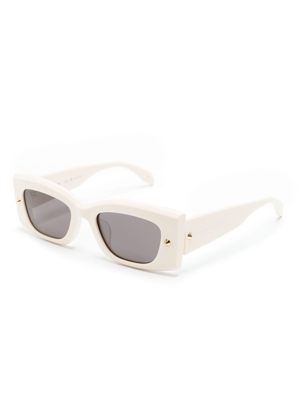 Alexander McQueen White Sunglasses for Women - Luxury Designer Shades for Fashion & Outdoor Activities
