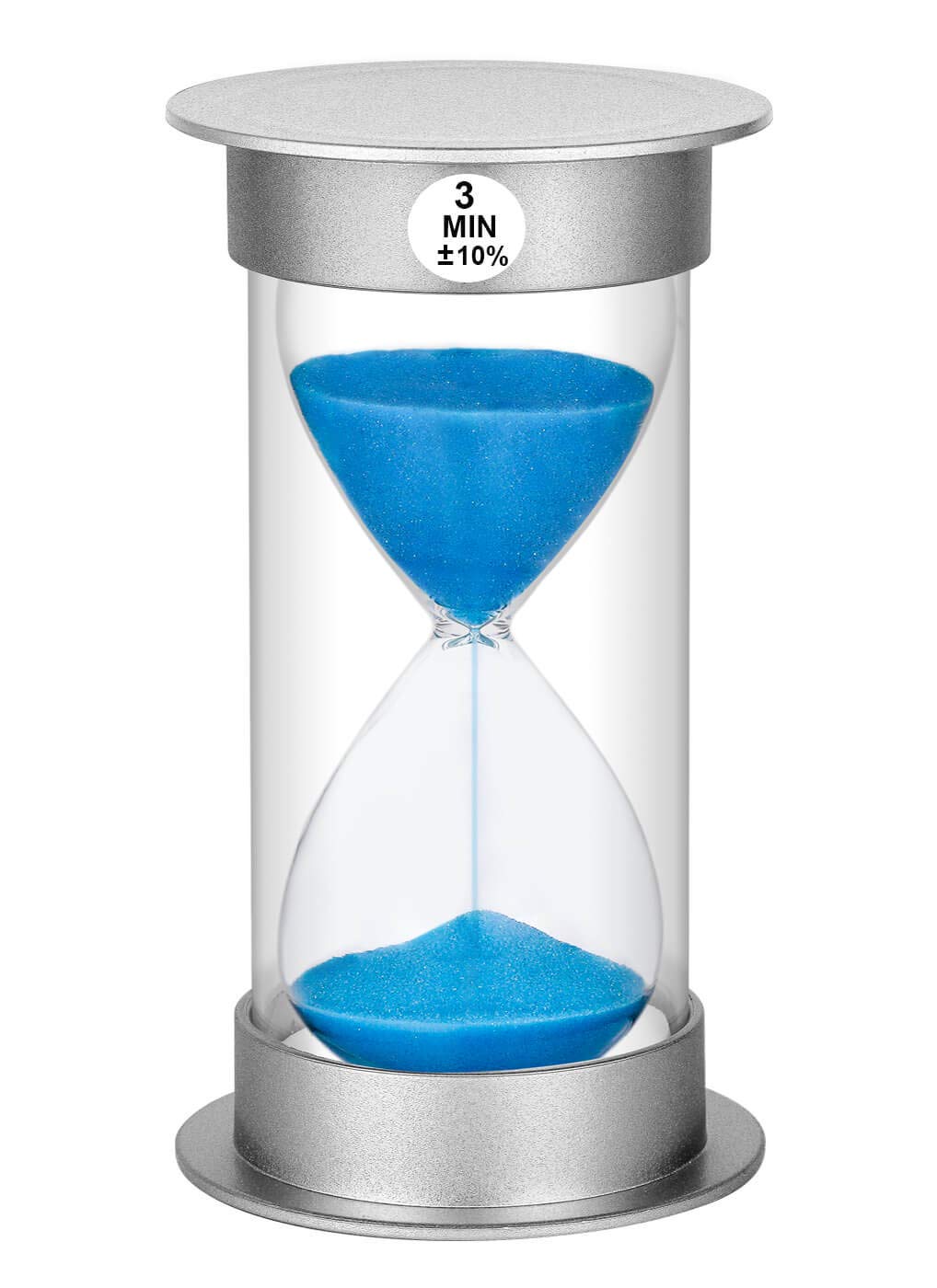 3 Minute Sand Timer - Large Plastic Hourglass for Kids, Games, Classroom & Kitchen | Blue Decorative Sand Clock for Time Management & Learning Activities