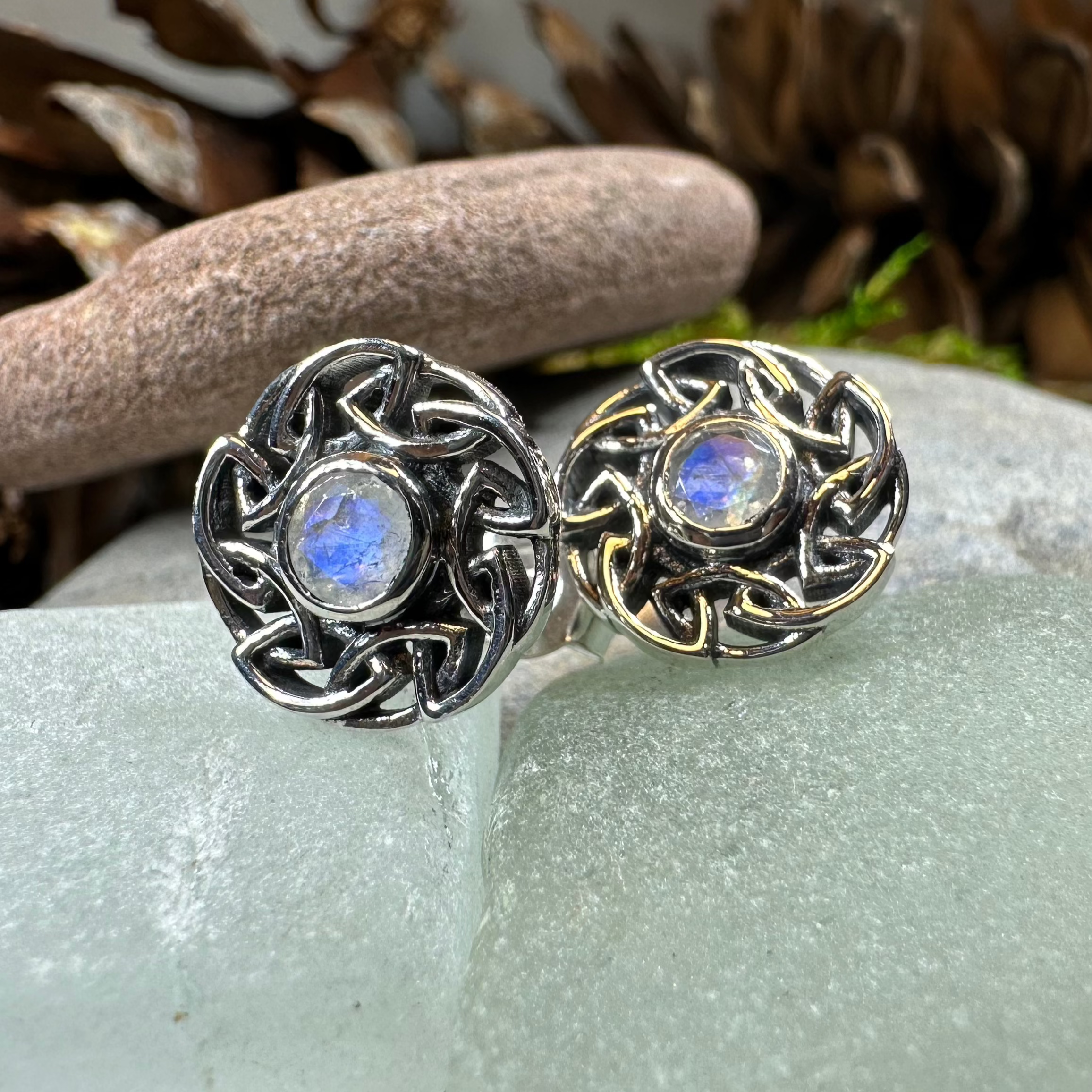 Alfiva Celtic Knot Earrings for Women - Sterling Silver Irish Claddagh Design - Perfect for St. Patrick's Day, Weddings & Celtic-Themed Events