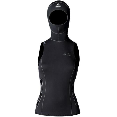 U1 2/5mm Hooded Vest with Hood for Women - Perfect for Surfing, Diving & Water Sports