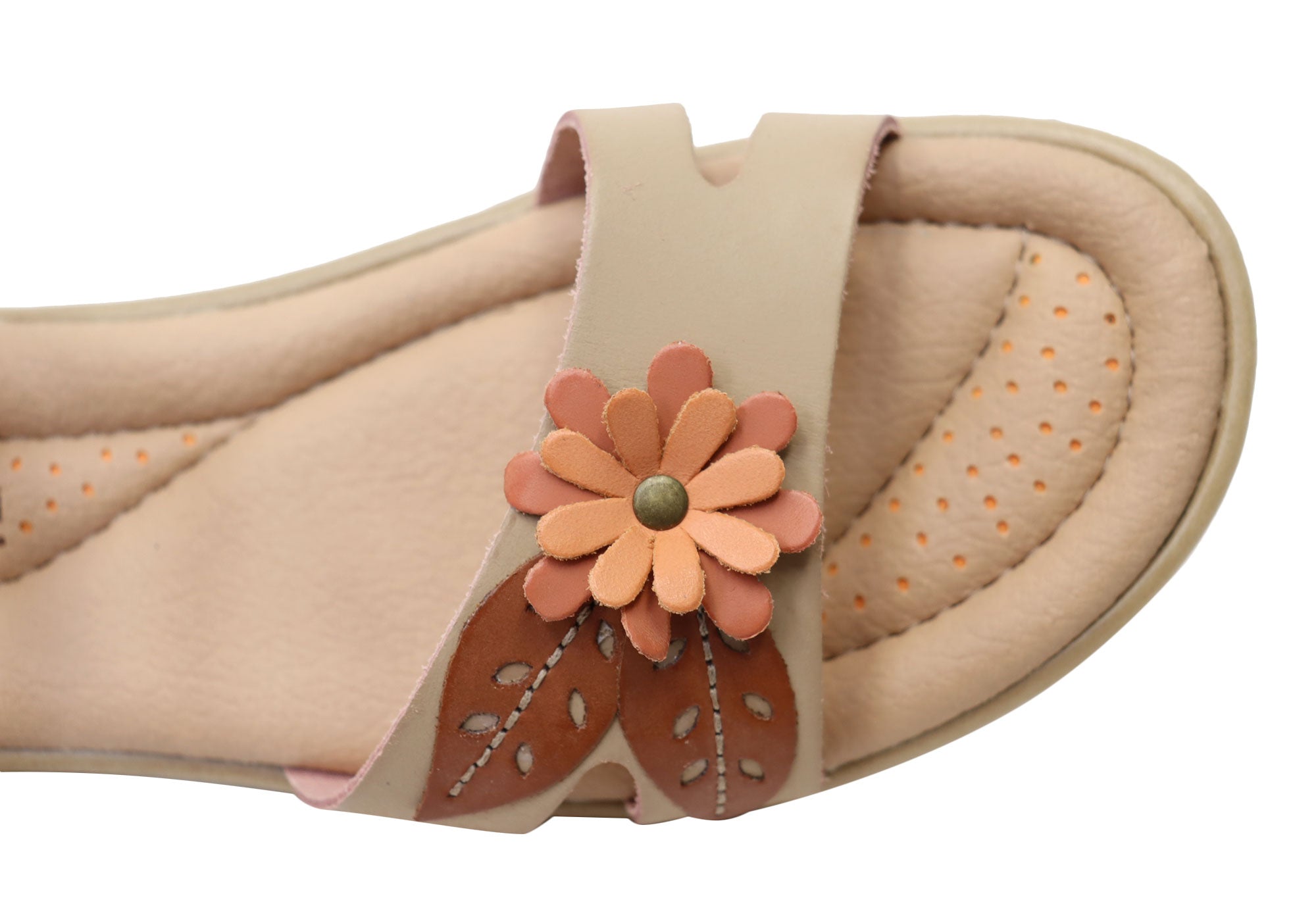 Mindy Women's Comfortable Leather Sandals - Handmade in Brazil - Perfect for Summer, Beach & Casual Outings