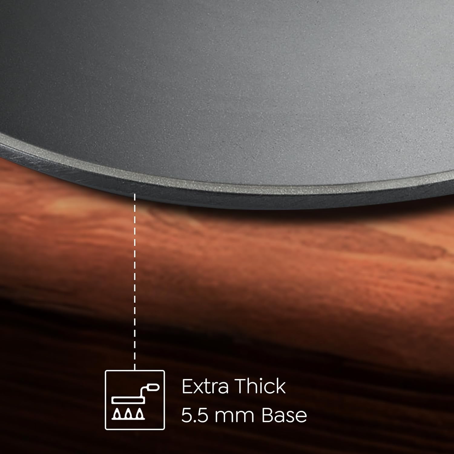 Prestige Omega Die Cast Plus Aluminum Non-Stick Dosa Tawa 27cm - Premium Indian Cooking Pan for Perfect Dosas, Rotis & More - Ideal for Home Kitchens & Restaurants