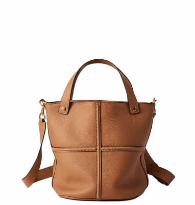 Stylish Leather Bucket Bag for Women - Fashionable Crossbody Shoulder Handbag - Perfect for Work, Travel & Everyday Use