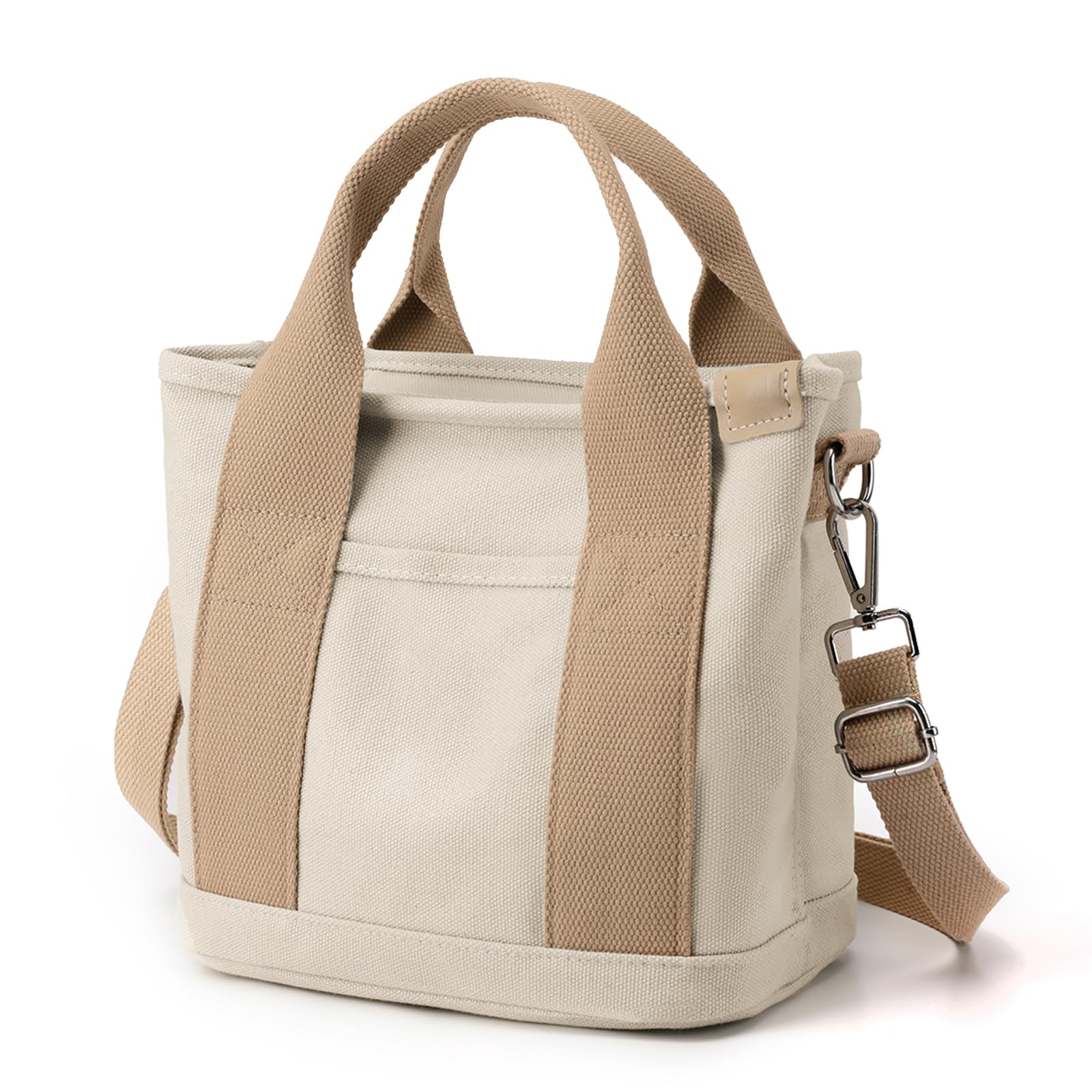 Stylish Canvas Tote Bag for Women with Zipper - Crossbody Shoulder Handbag with Multiple Compartments for Work, Travel & Shopping | Durable & Fashionable Everyday Carry Bag