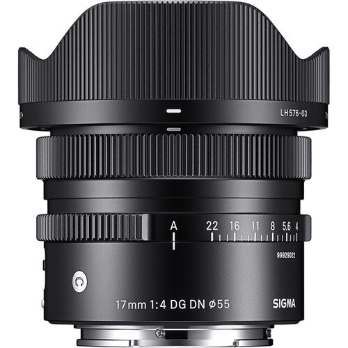 Sigma 17mm f/4 DG DN Contemporary Lens for Sony E & Leica L Mount - Ultra Wide Angle Prime Lens for Landscape, Architecture & Astrophotography