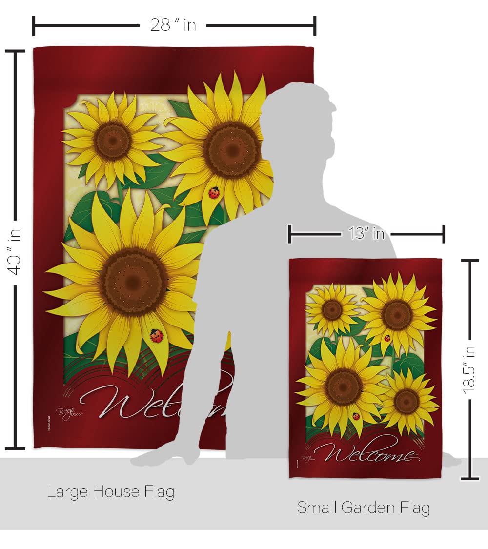 Sunflower Vertical Flags Set - 28