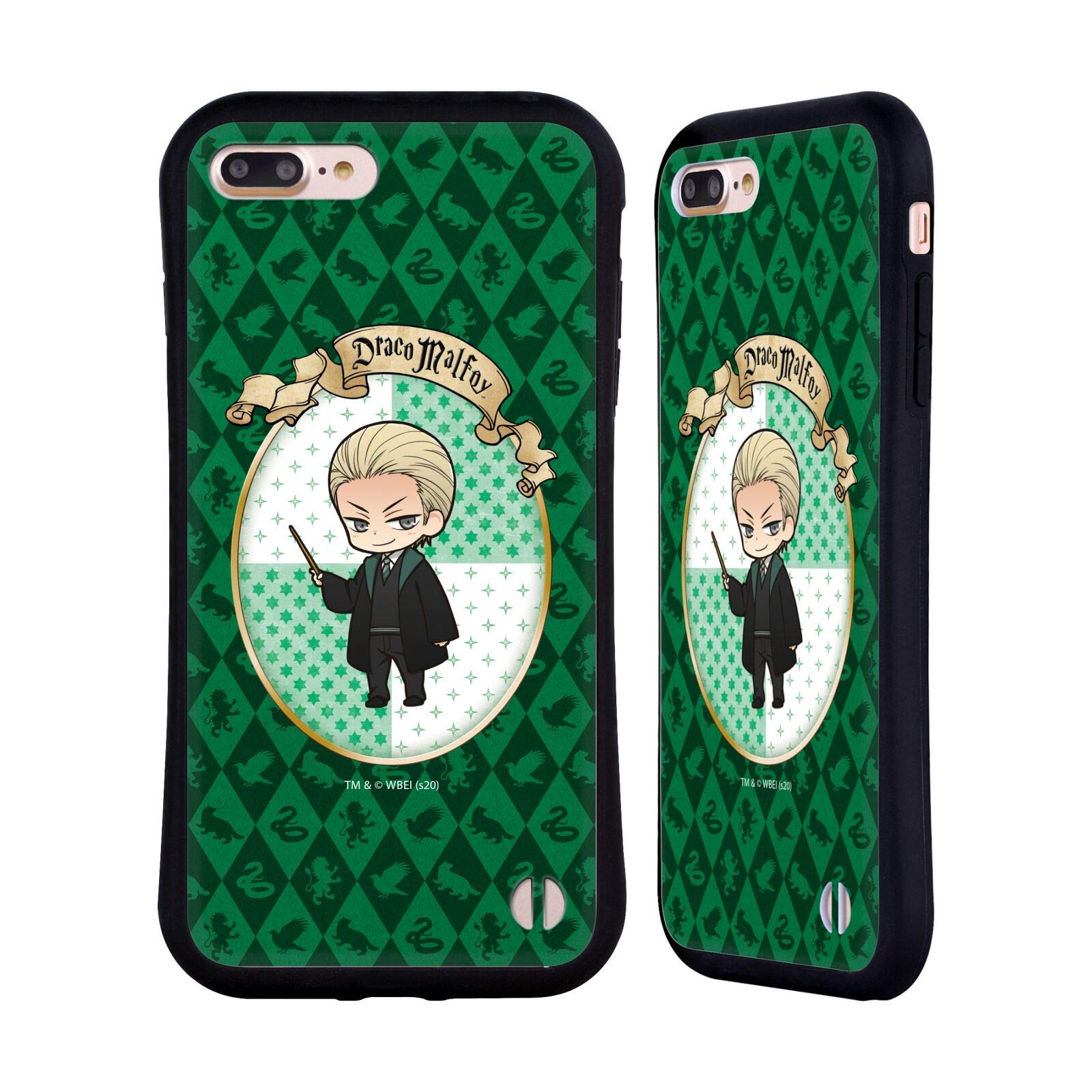 Official Harry Potter Draco Malfoy Deathly Hallows iPhone Case - Compatible with iPhone 7 Plus & 8 Plus | Premium Protection for Wizarding World Fans | Perfect for School, Work & Magic Adventures