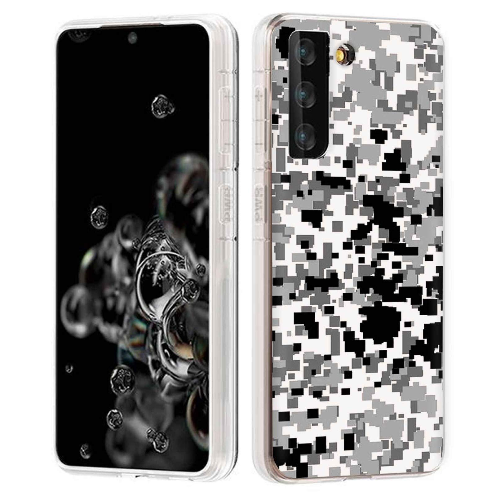 Slim TPU Case for Samsung Galaxy S21 5G - Camo Design for Outdoor & Travel