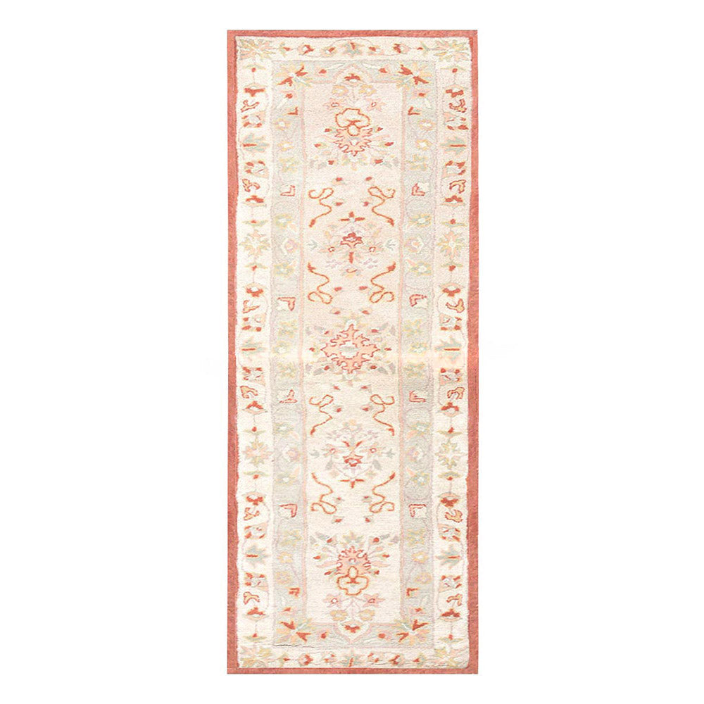 Hand Tufted Wool Area Rug - Soft & Durable Non-Slip Living Room Carpet - Boho Chic Home Decor for Bedroom, Nursery, or Office