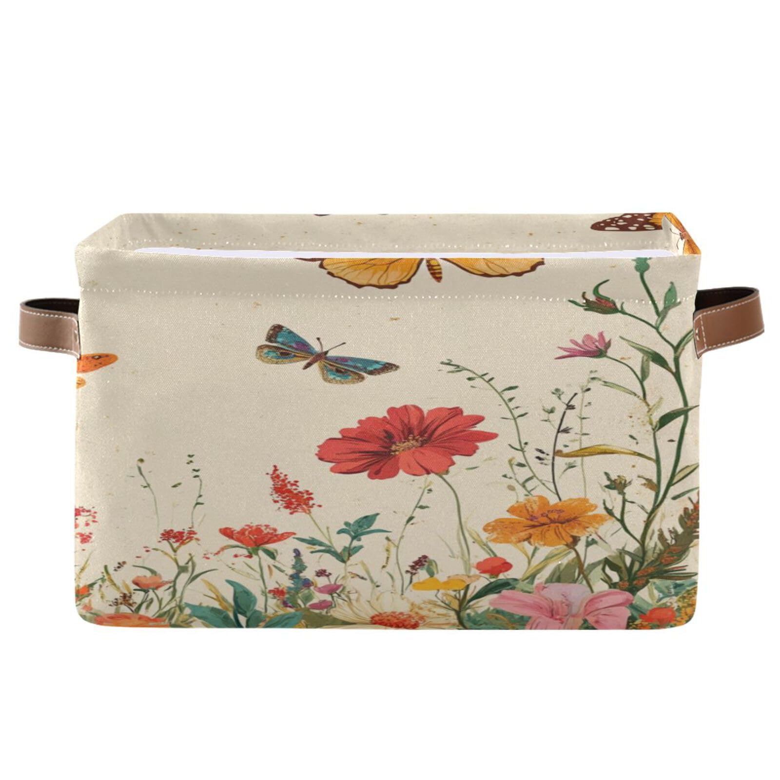Large Fabric Storage Bins with Handles - Collapsible Organizer for Clothes, Toys & Home
