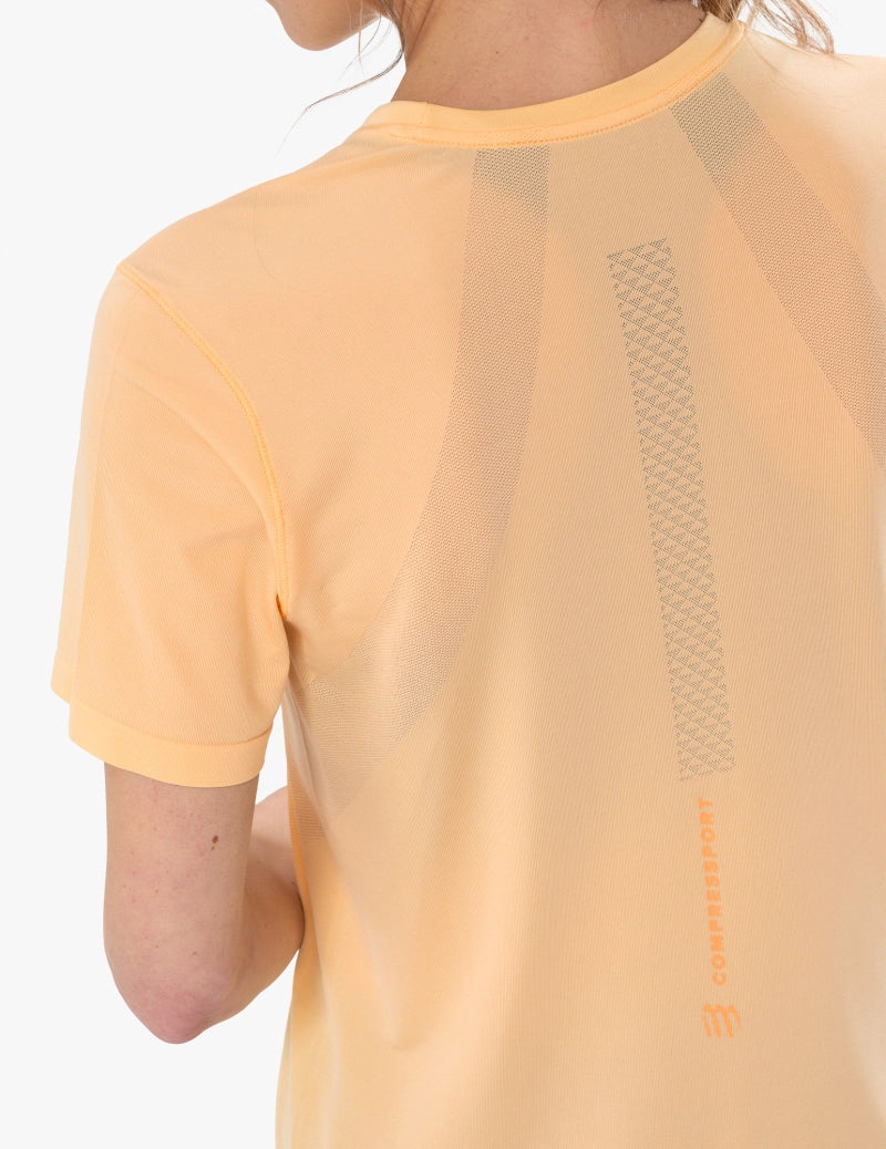 Compressport Women's Performance Short Sleeve Running Shirt - Moisture Wicking & Breathable Activewear for Workouts, Gym & Outdoor Sports