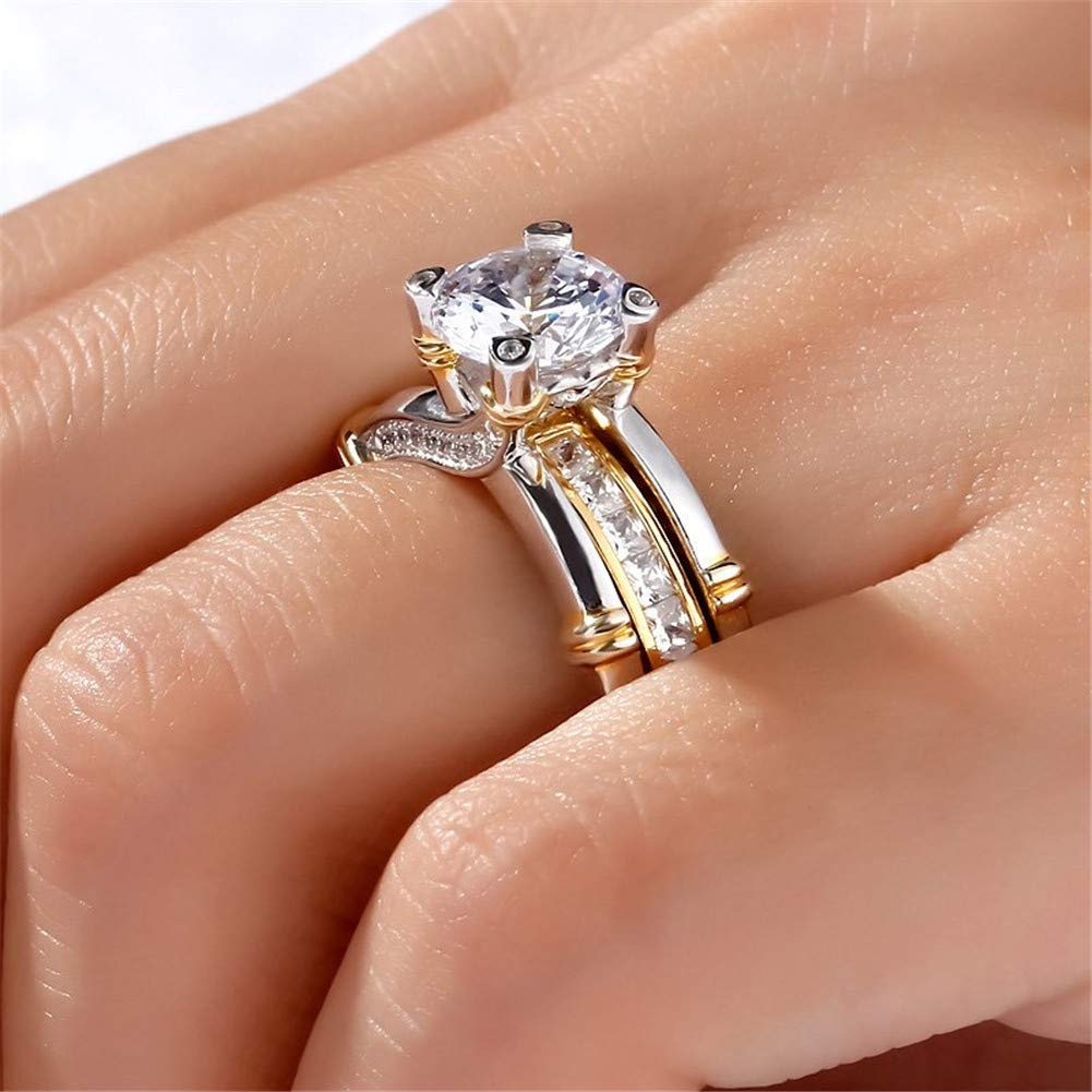 Jeulia Diamond Band Rings for Women - Sterling Silver CZ Interchangeable Ring Sets, Wedding, Engagement, Anniversary, Promise, Bridal Jewelry - Perfect for Proposals, Bridal Parties, and Special Occasions