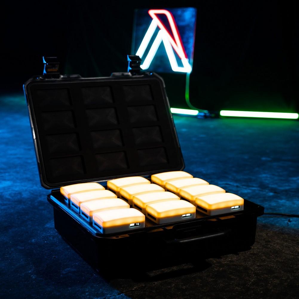 Aputure MC RGBWW (AL-MC) 12 LED Portable Light Kit with USB Charging Case - Perfect for Travel, Vlogging, and Photography Lighting