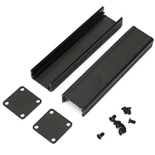 Aluminum Project Box with Built-In Grooves - Shielded Enclosure Case for Heat Dissipation & Power Amplifiers | Perfect for DIY Electronics, Audio Equipment & Industrial Applications