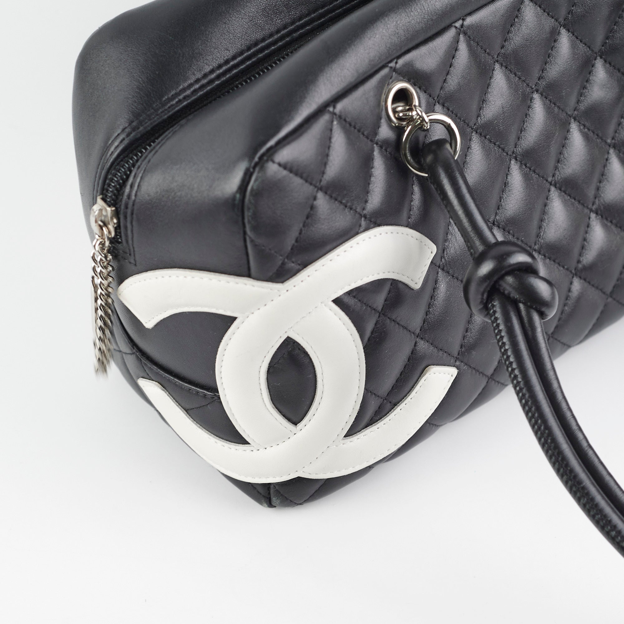 Chanel Cambon Quilted Leather Bowling Bag in Black - Luxury Handbag for Women, Perfect for Work, Travel & Evening Events