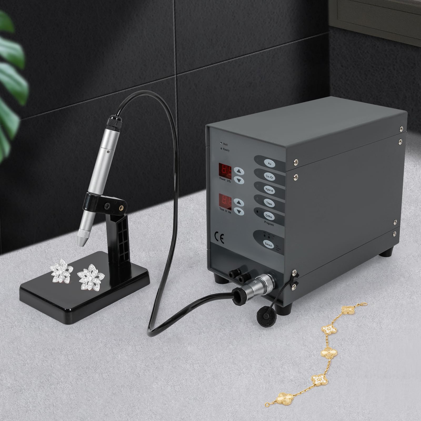 CNC Automatic Spot Welding Machine 110V/60Hz - Pulse Argon Arc Welder for Jewelry Making, Iron Toys & Denture Repair | Precision E-Welding Equipment (Black/Grey) | Ideal for DIY Crafts, Metal Fabrication & Dental Lab Applications