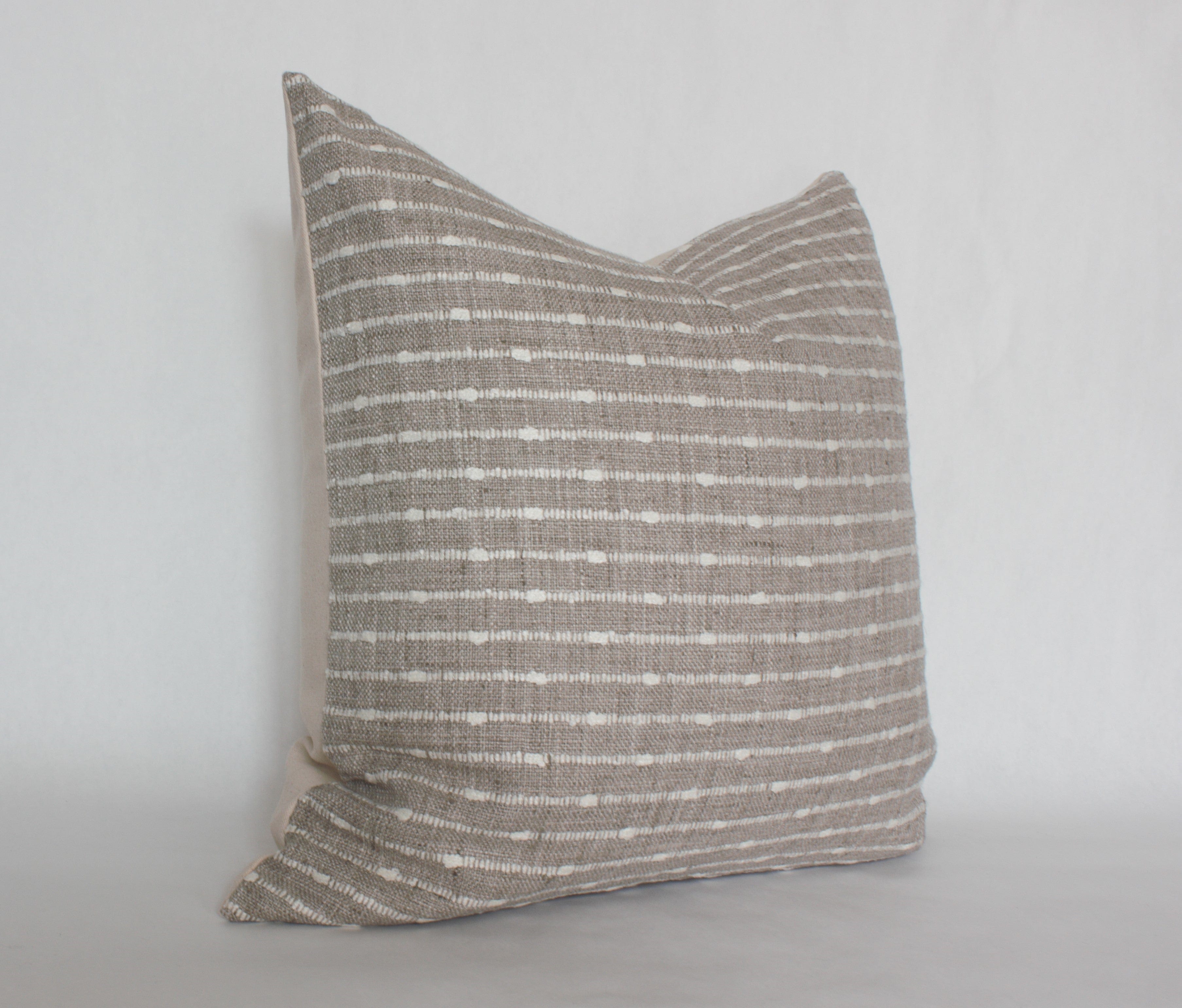 Premium Perin Pillow Cover - Soft & Breathable Cotton Linen Blend - Decorative Cushion Case for Sofa, Bed, Living Room - Home Decor Accessory for Comfort & Style