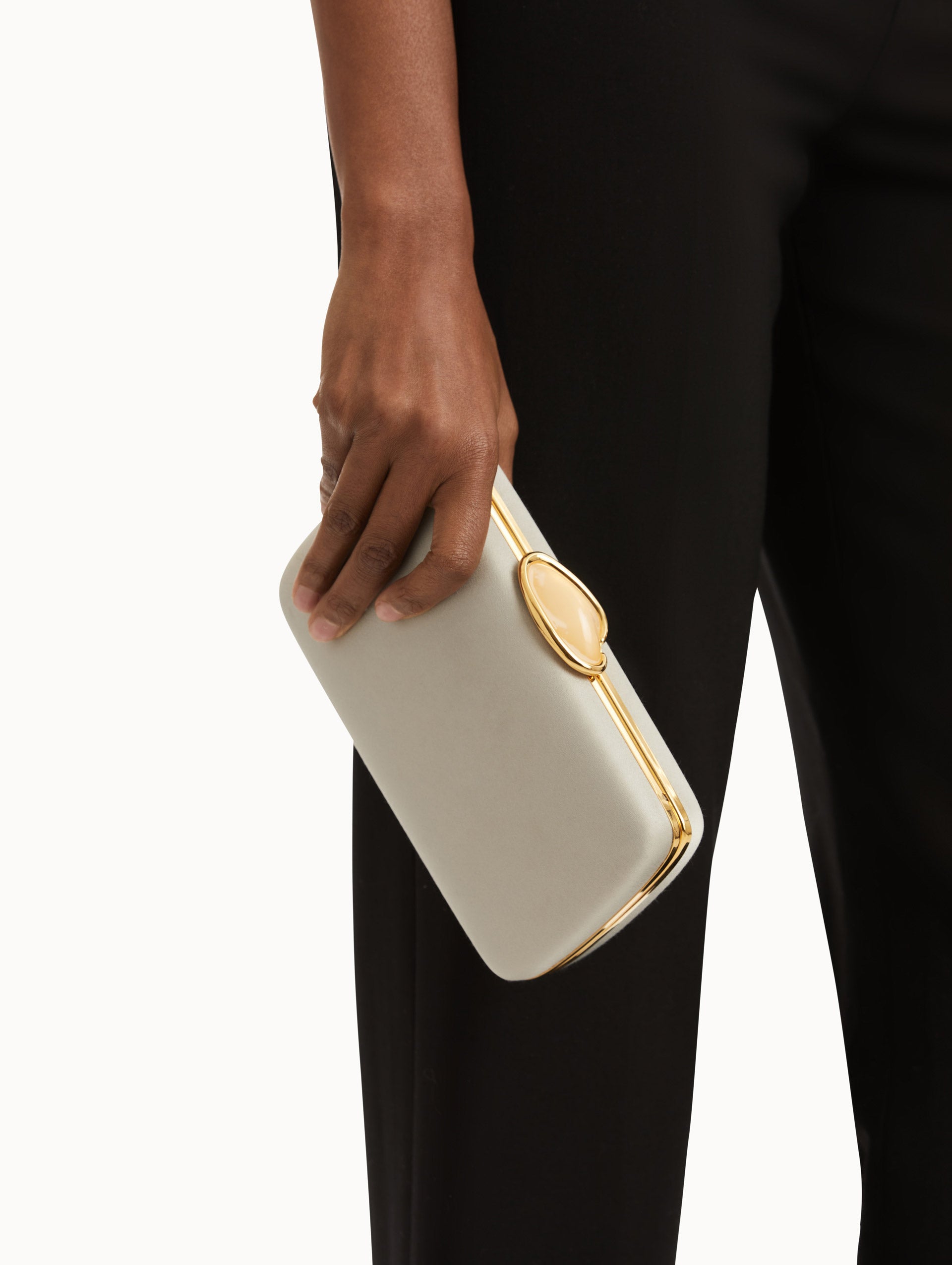 Elegant Satin Minaudière Clutch Bag for Women - Perfect for Evening Parties, Weddings & Special Occasions