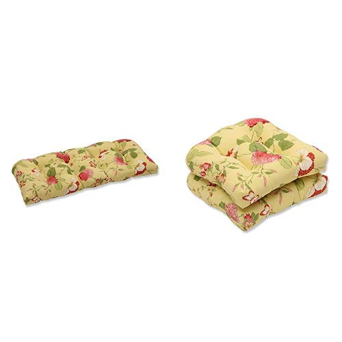 Premium Outdoor/Indoor Tufted Loveseat Cushion Set - 44