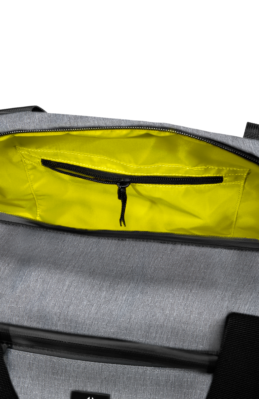 Day Trippin Duffel Bag - Heather Gray Travel Duffle for Weekend Getaways & Gym Workouts