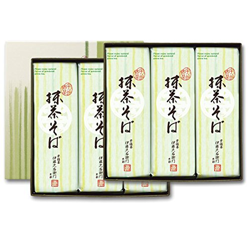 Ito Kuemon Uji Matcha Soba Noodles - Premium Japanese Green Tea Buckwheat Noodles (200g x 15 Bags) - Authentic Gift Box for 2 Servings - Perfect for Japanese Cuisine, Healthy Meals & Gourmet Gifts