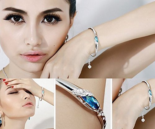 YouBella Crystal Bracelets for Women - Elegant Fashion Jewelry Set, Adjustable Bangle Bracelet for Girls & Teens | Perfect for Parties, Weddings & Everyday Wear