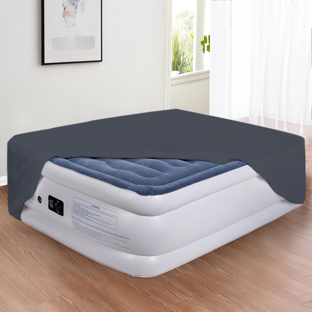 Premium Soft & Breathable Bedecor Air Mattress Sheets - Removable Twin Size Fitted Sheet with Deep Pocket (Up to 21