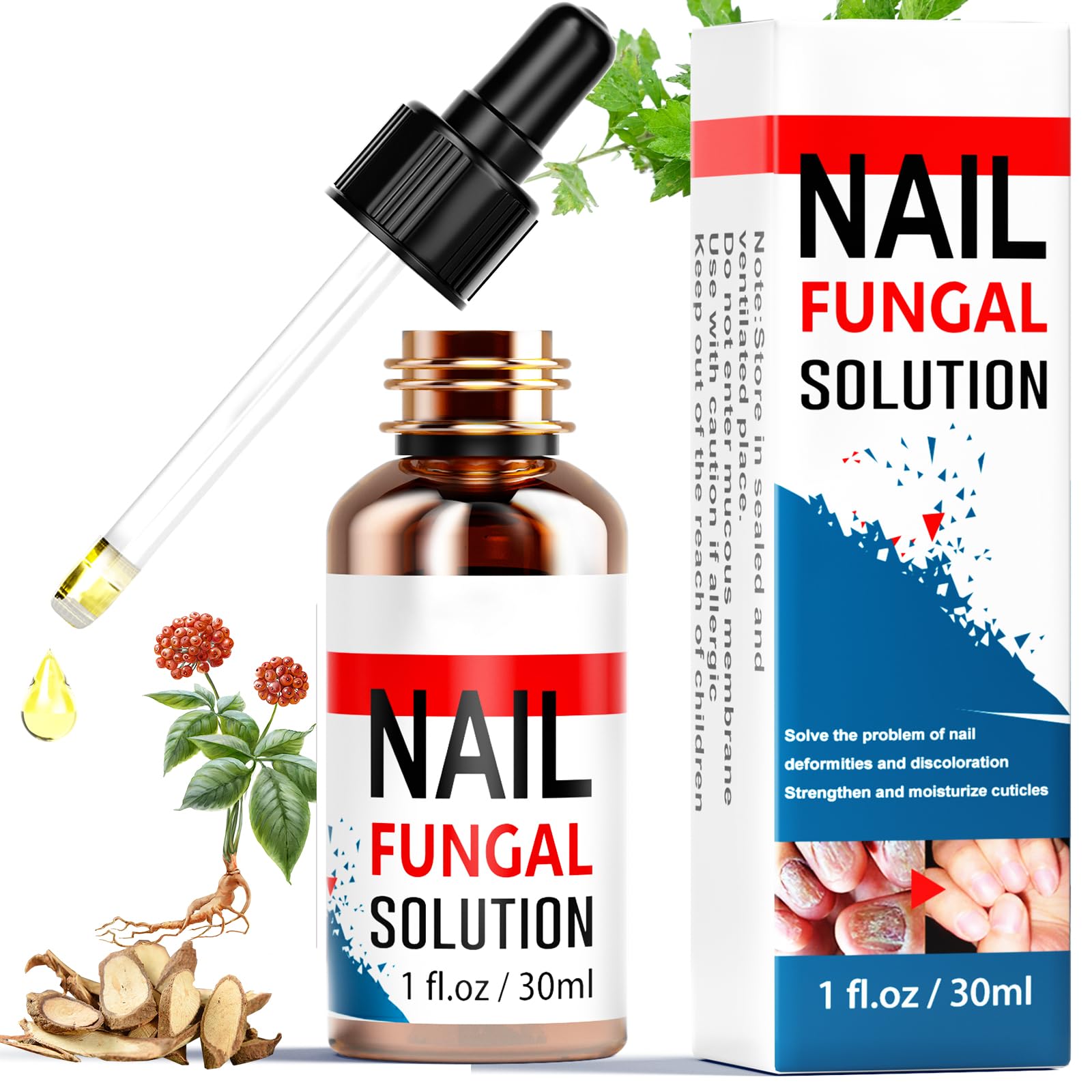 Extra Strength Toenail Fungus Treatment for Fingernails & Toenails - Safe & Gentle Nail Repair Solution with Nail Softener (30ml) - Ideal for Athletes, Pedicures & Daily Foot Care