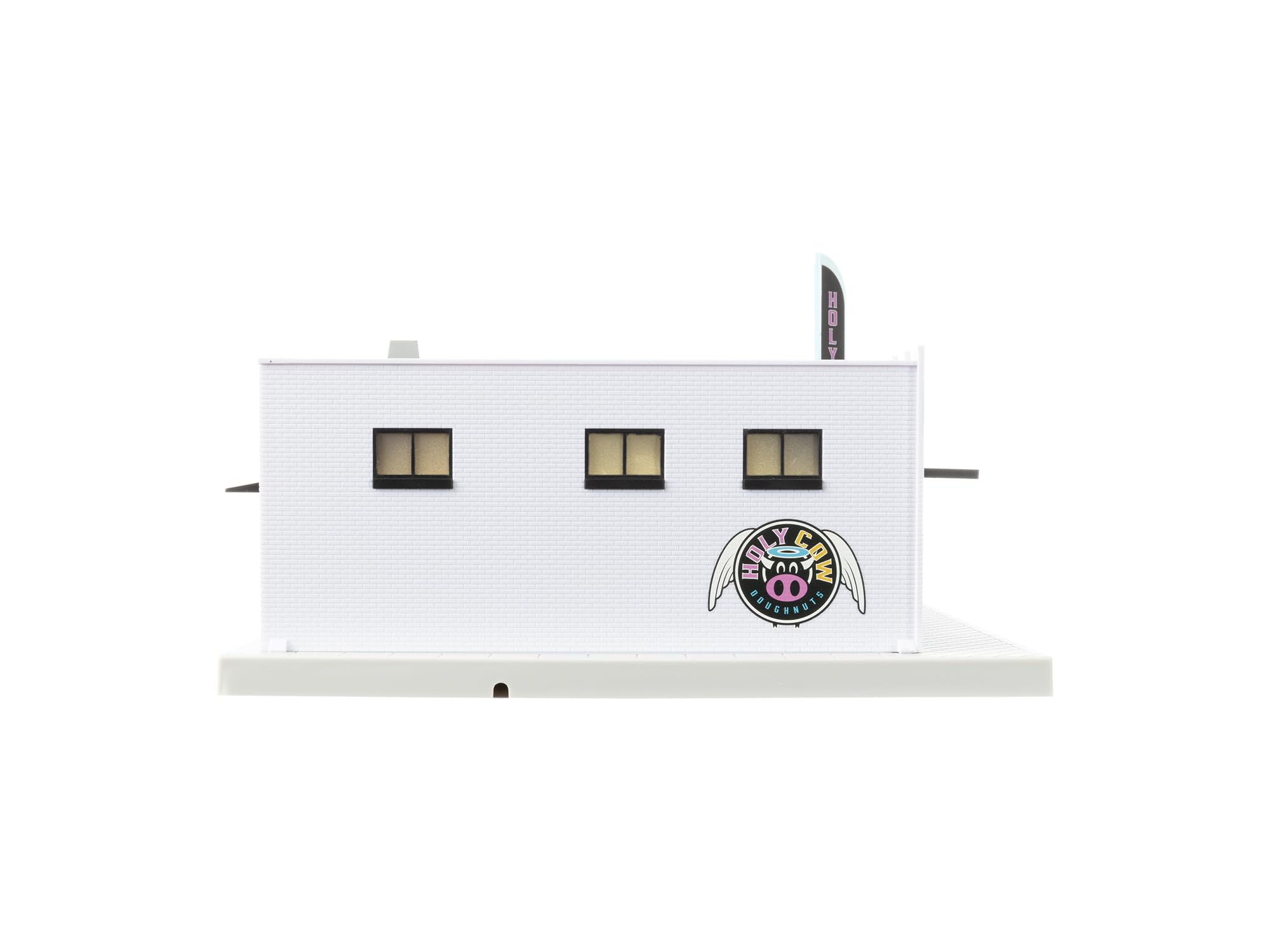 Lionel O Gauge Holy Cow Plug-Expand-Play Donuts & Coffee Shop Model Train Accessory - Perfect for Train Layouts, Collectors & Holiday Displays