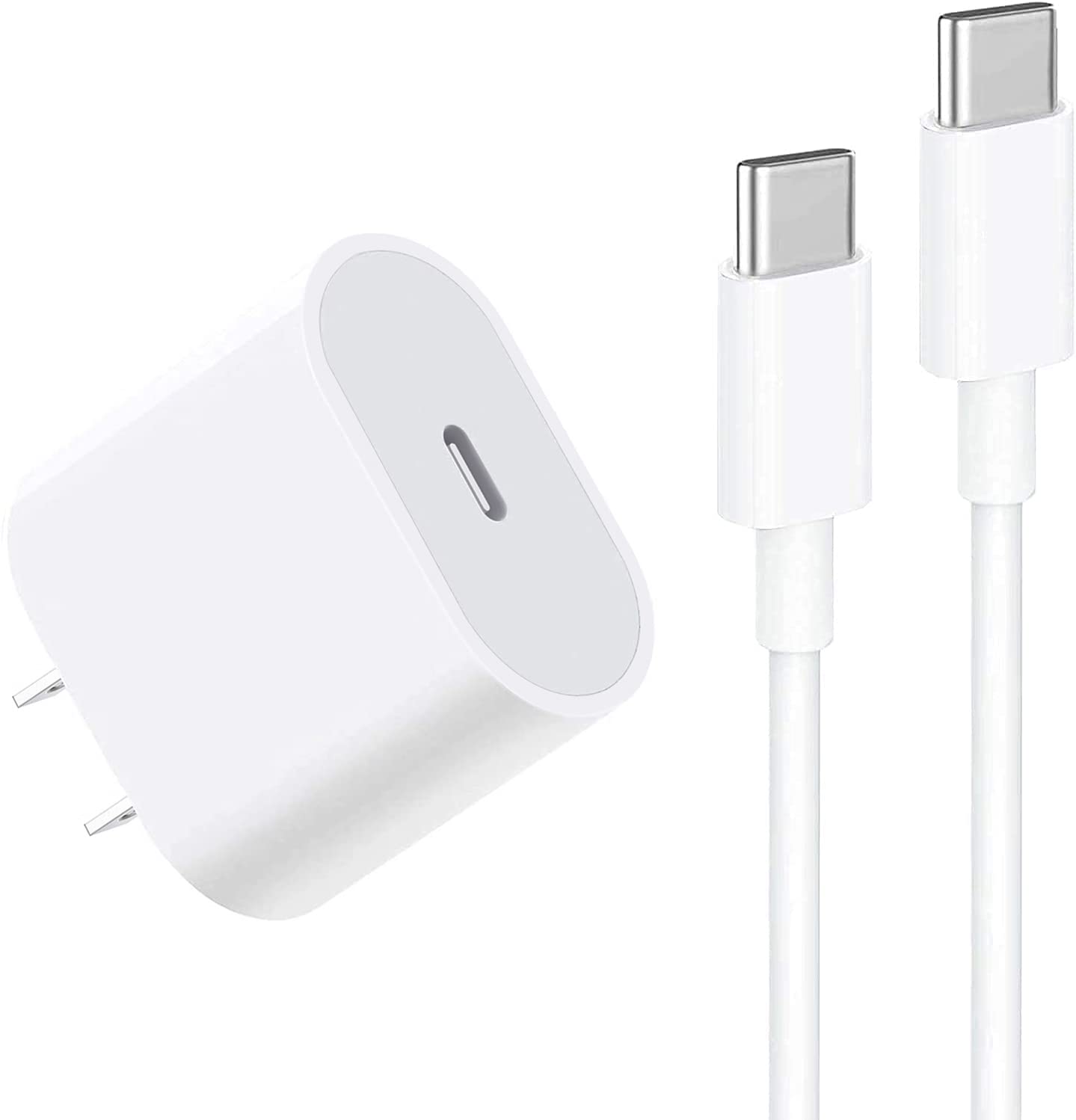 20W USB C Fast Charger with 6.6ft Cable - Compatible with iPad Pro 13/12.9/11 inch (2024-2018), iPad 10th Gen, iPad Air 11/13 inch (5th/4th Gen), iPad Mini 7/6th - PD Charging Block for Home, Office & Travel