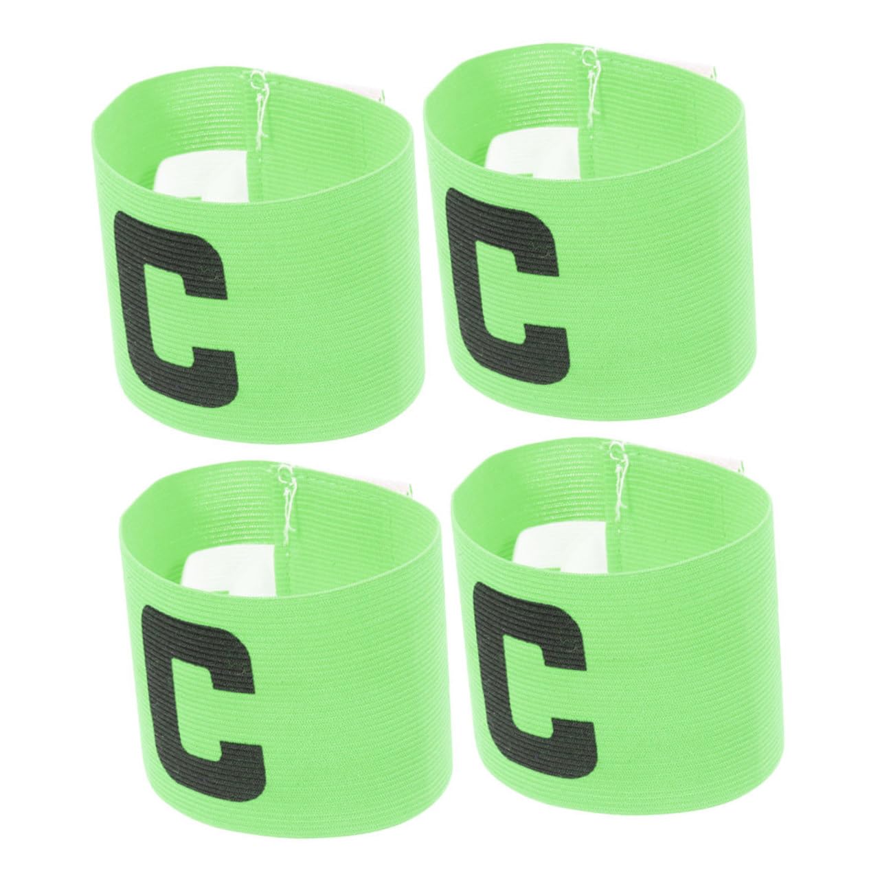 8 Pack Adjustable Football Captain Armbands - Soccer Team Leader Arm Bands with Velcro Strap for Men & Women - Perfect for Matches, Training & Team Identification