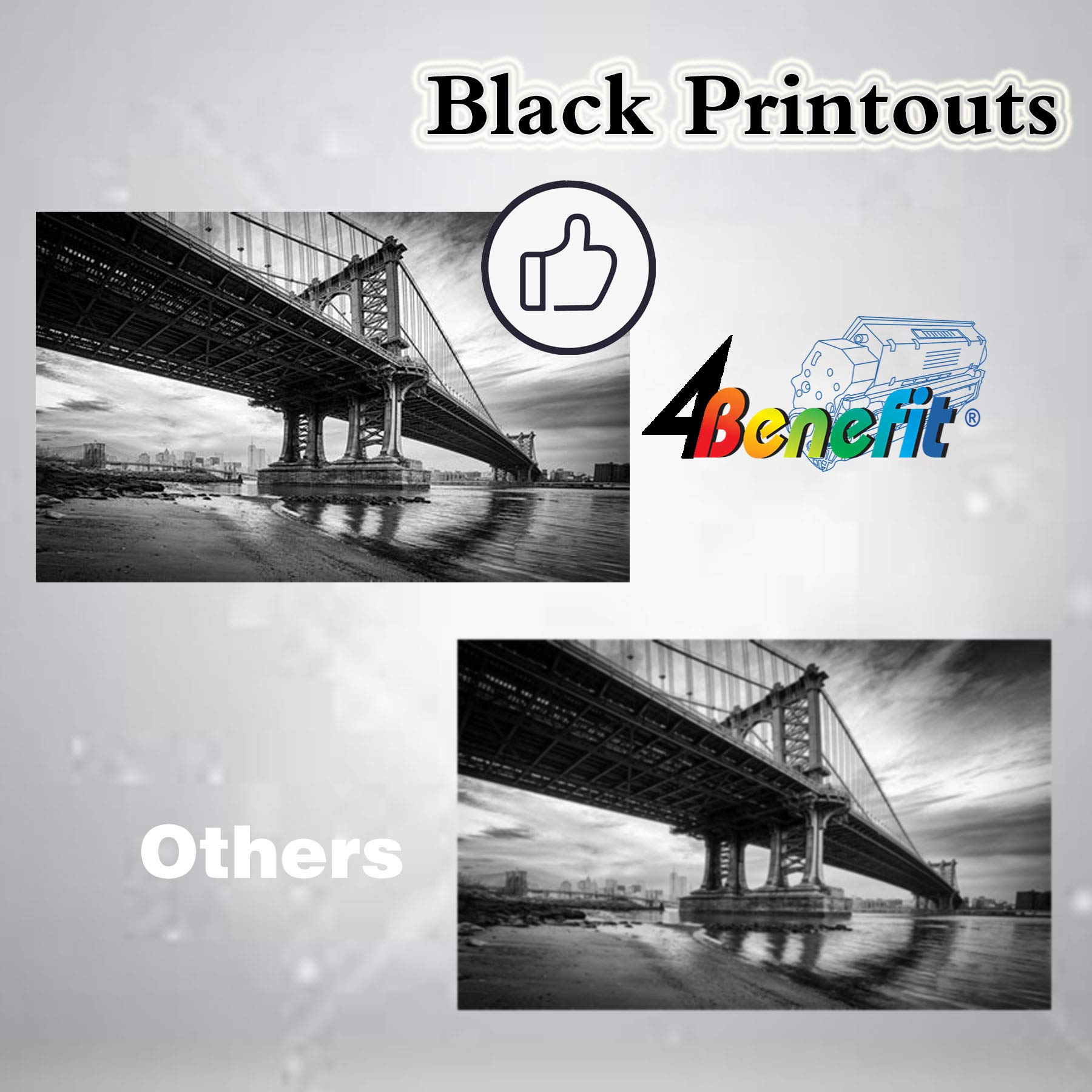 Dell (Set of 2) 4Benefit Black Compatible Replacement Toner Cartridge for HP 304A/CC530A - Works with HP Color LaserJet CP2025X, CP2025N, MFP M476nw, M476dn Printers - Ideal for Office Printing & High-Volume Documents