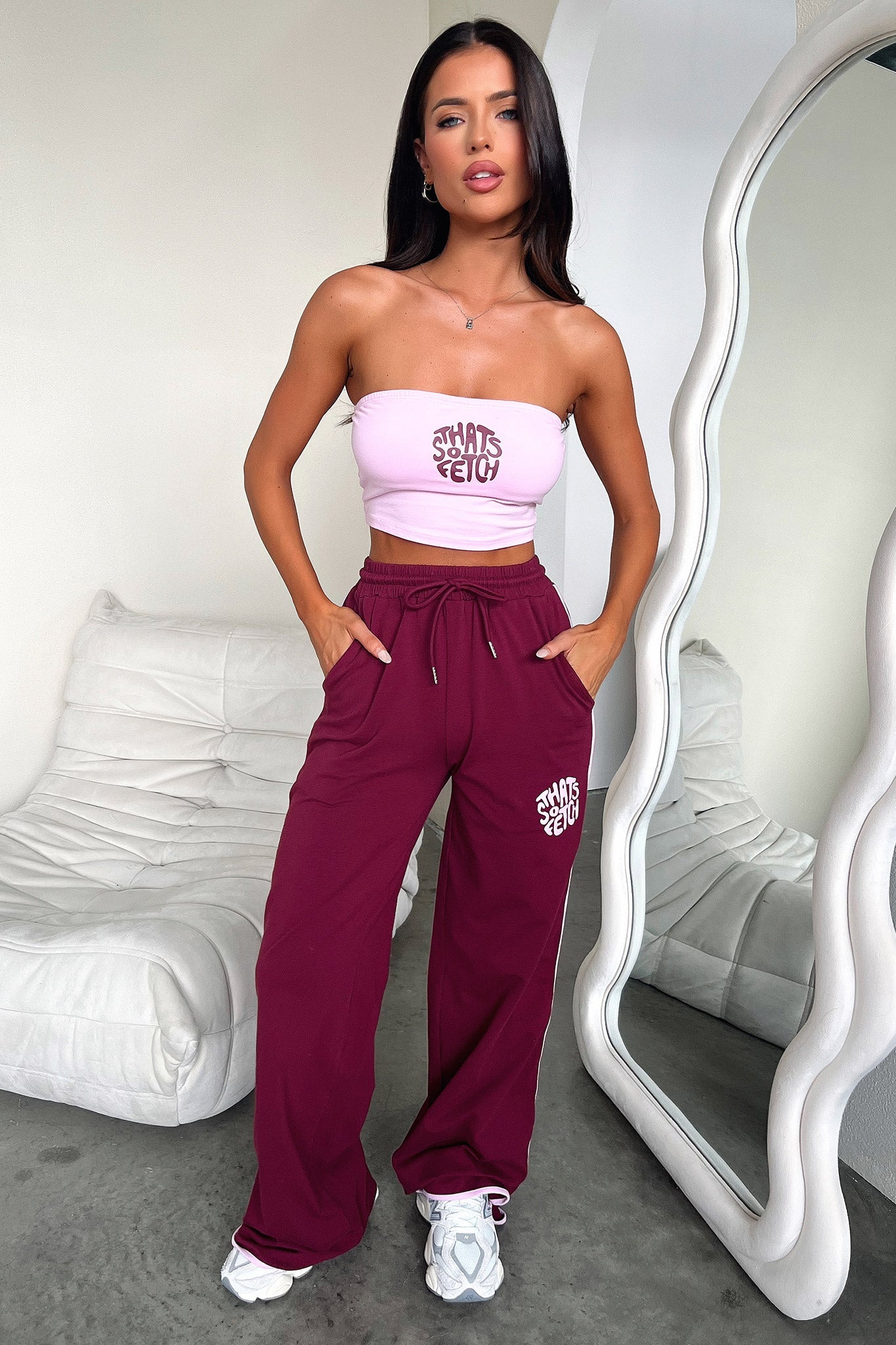 Beckham Bandeau Top for Women - Soft Pink Stretchy Tube Top | Perfect for Yoga, Beach, Summer Outfits & Casual Wear