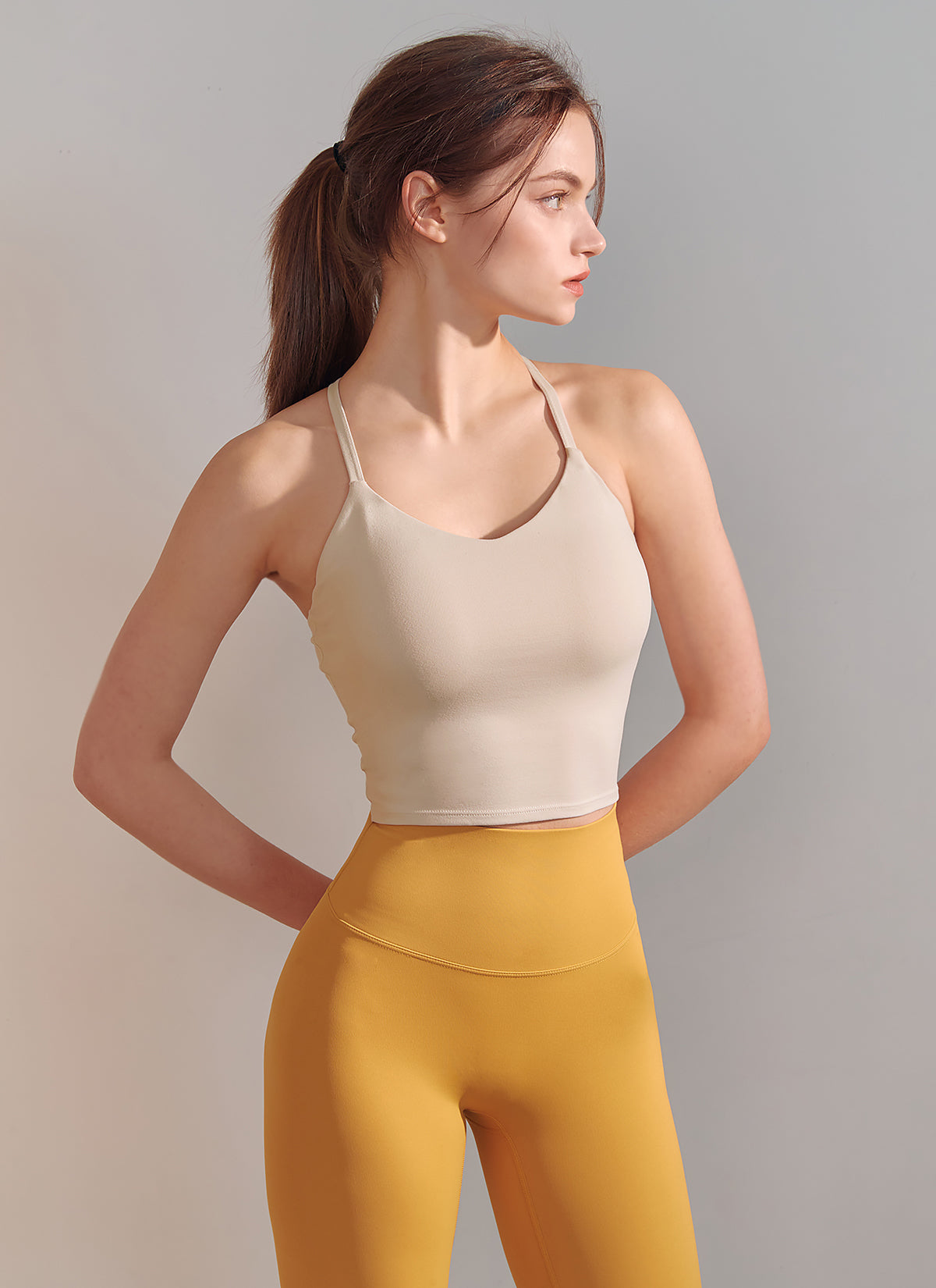 Back Line Bra Top - Comfortable Seamless Sports Bra for Yoga, Running & Workouts