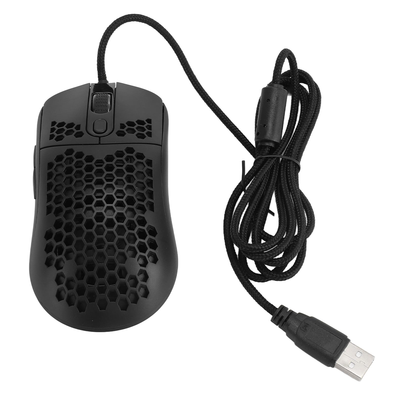 Wired Gaming Mouse with RGB Backlit, 8000DPI Adjustable Optical USB Mouse, 6 Programmable Buttons, Ergonomic Design for Windows/PC/Laptop Gamers - Perfect for FPS, MOBA, and Office Use (Black)