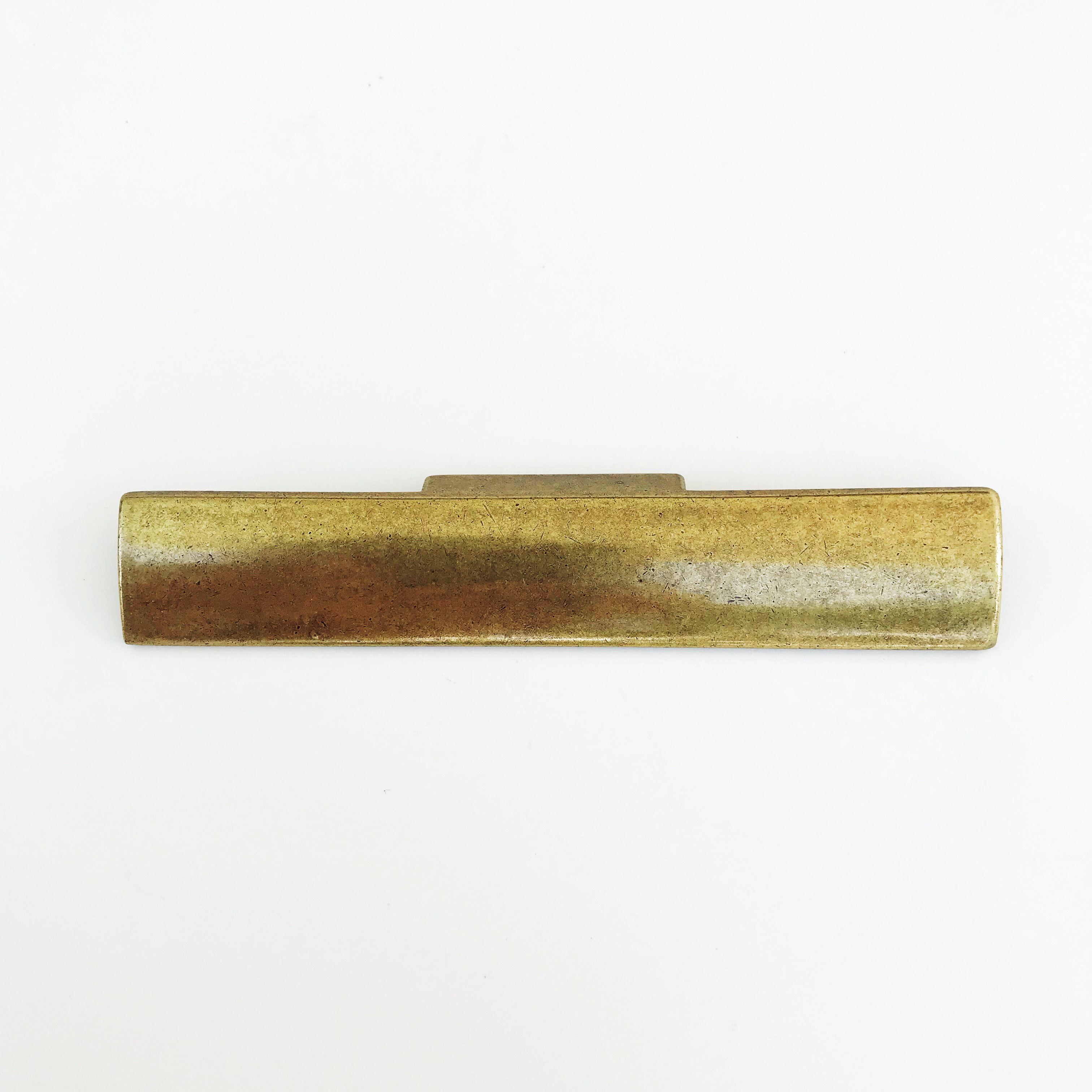 Vintage Aged Brass Rectangular Drawer Pulls - Cabinet Handles for Dressers, Kitchen Cabinets & Furniture (Set of 10) - Durable & Stylish Hardware for Home Renovation & DIY Projects