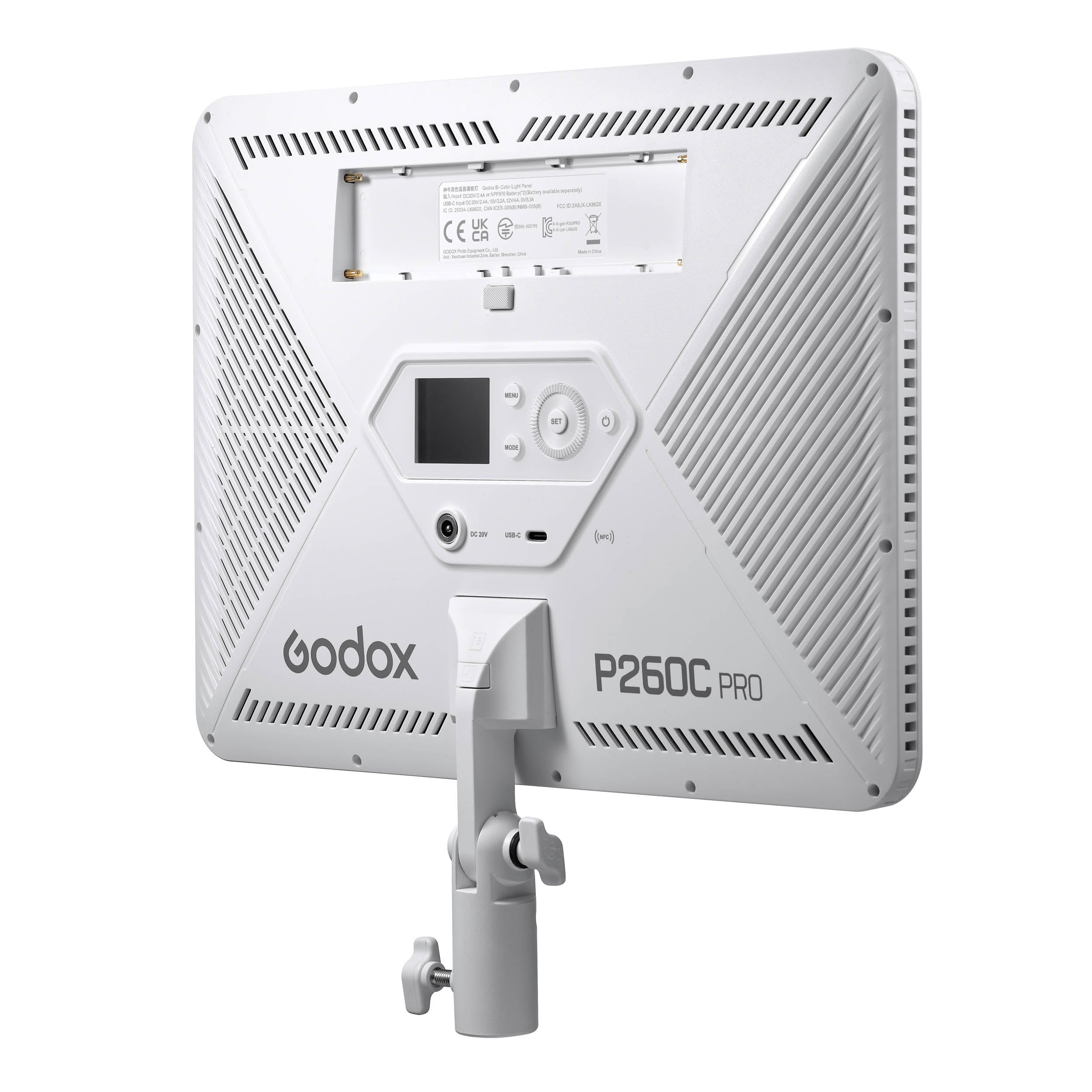 Godox P260C PRO LED Continuous Video Twin Light Panel Lighting Kit - Professional Studio Lighting for Photography & Videography - Perfect for YouTube, TikTok, Live Streaming & Film Production