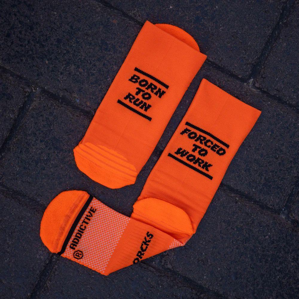 Born To Run Running Socks by Sporcks - Lightweight Cushioned Athletic Socks for Men & Women - Perfect for Marathon, Trail Running & Workouts