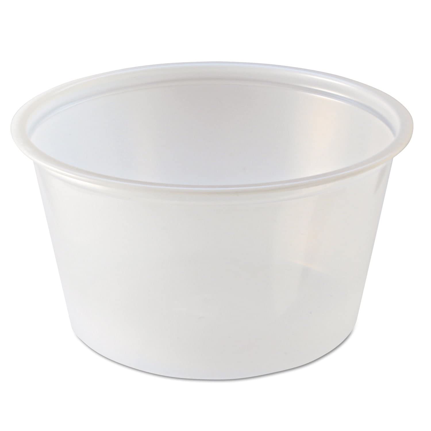 Fabri-Kal 4oz Clear Plastic Portion Cups - 125/Sleeve, 20 Sleeves/Carton (PC400) | Perfect for Food Service, Catering & Meal Prep | BPA-Free Disposable Containers for Sauces, Dressings & Condiments