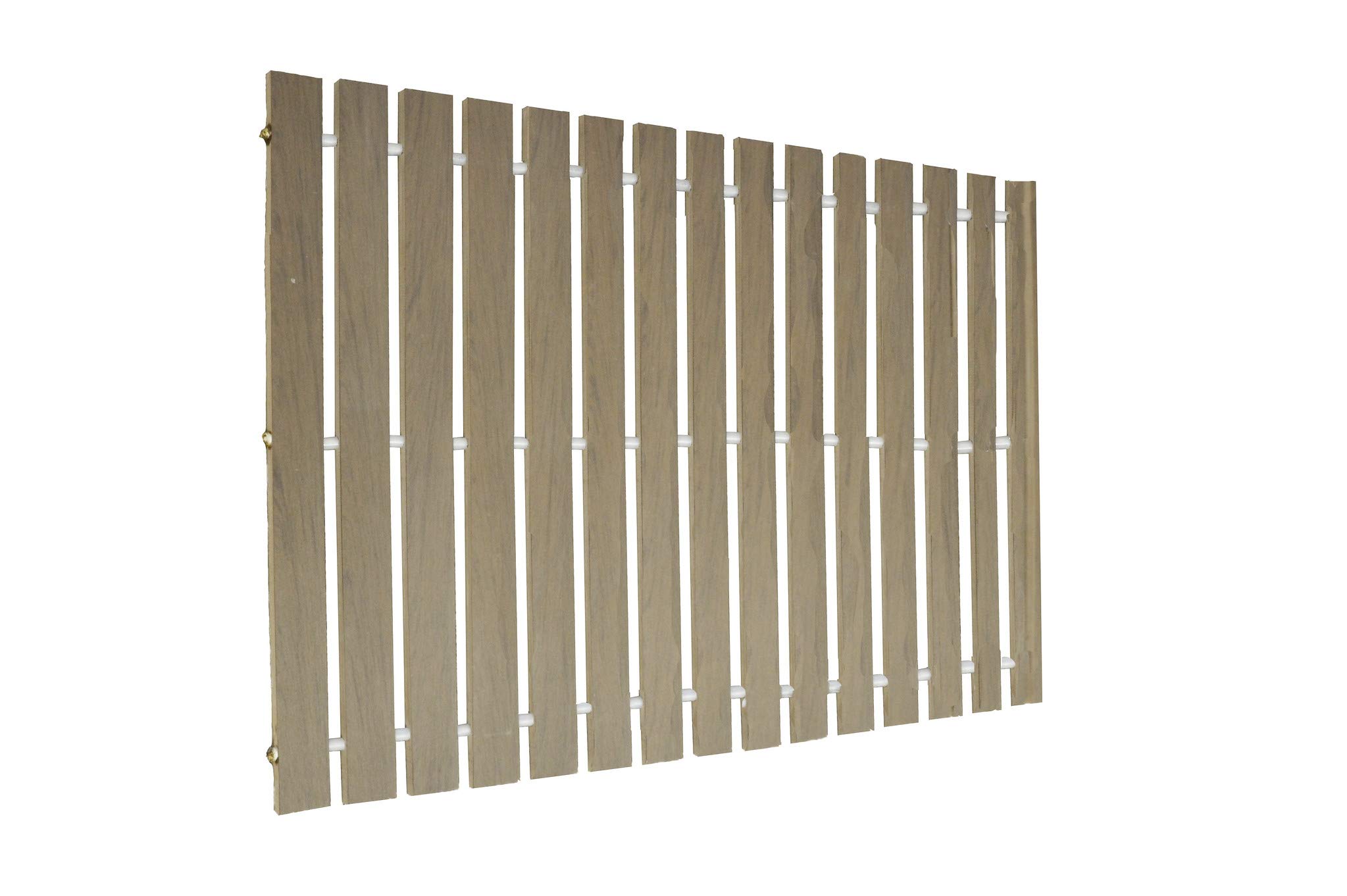 Furniture Barn USA PVC Deck Roll Up Walkway - Mesquite Brown | Non-Slip Portable Pathway for Patio, Poolside & Outdoor Events | Durable Waterproof Decking Solution