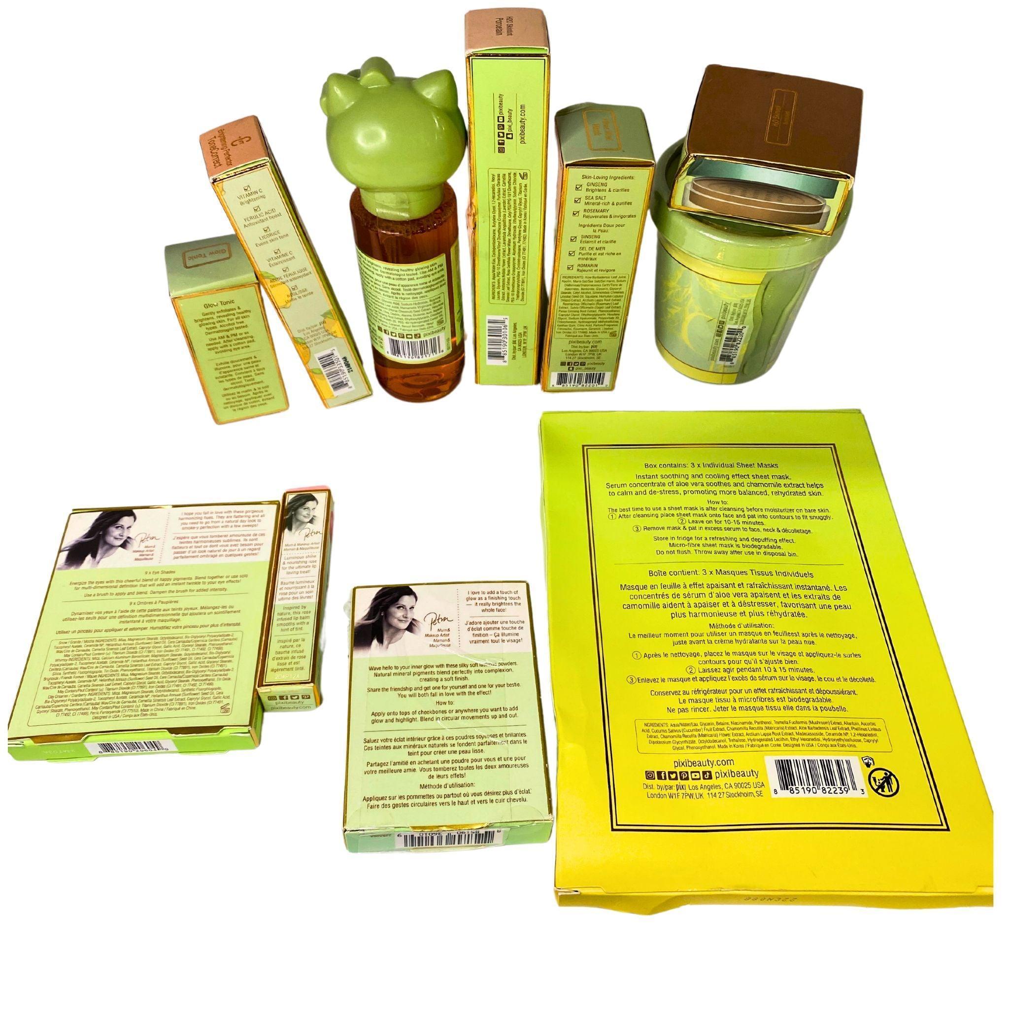 Pixi Skincare & Makeup Assorted Mix (42 Pcs Lot) - Complete Beauty Set for Daily Skincare & Makeup Routine - Perfect for Travel, Gifts & Home Use