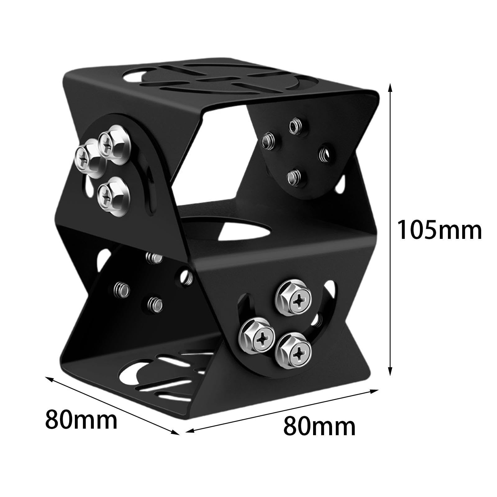 Sharplace Double Layer Security Camera Joint Mount - Heavy Duty Metal Bracket for CCTV Surveillance Cameras | Easy Installation for Hotels, Offices & Home Security Systems | Indoor/Outdoor Use with 360° Rotation