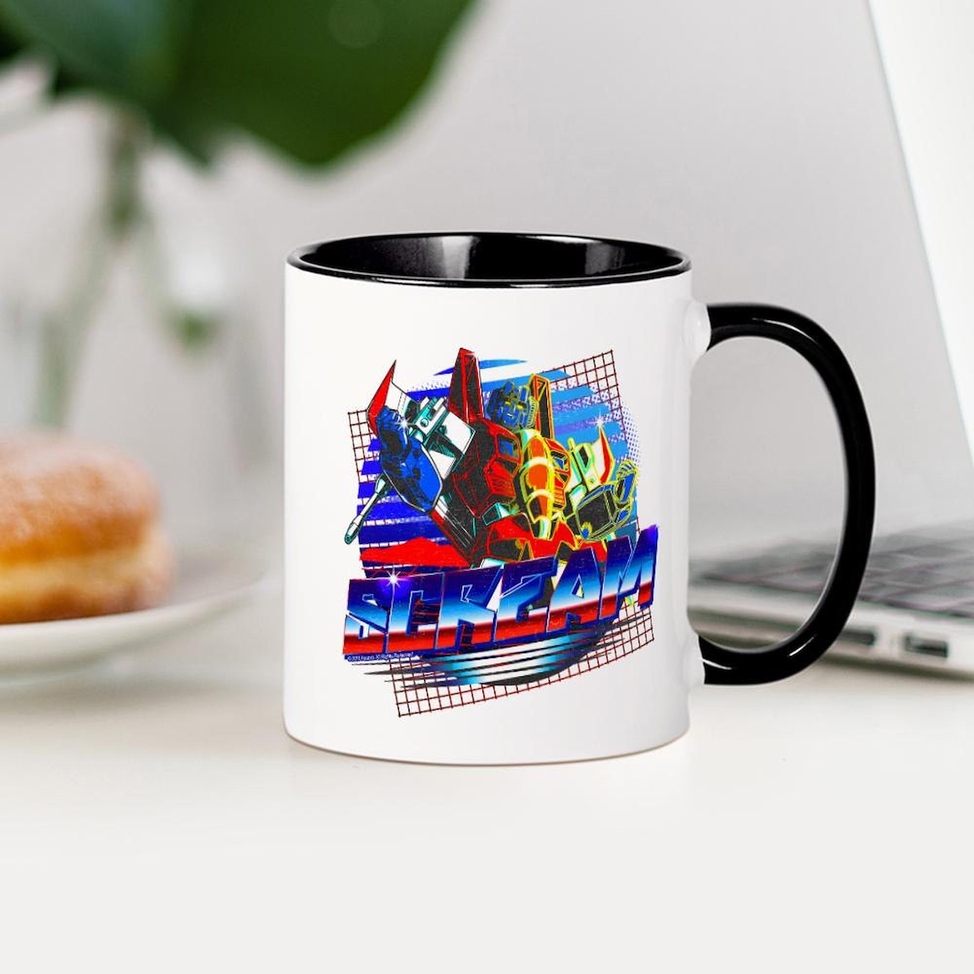 Transformers Scream 11 oz Ceramic Coffee Mug - 325 ml Insulated Tea Cup for Office, Home & Gifts - BPA-Free Durable Mug for Hot & Cold Beverages