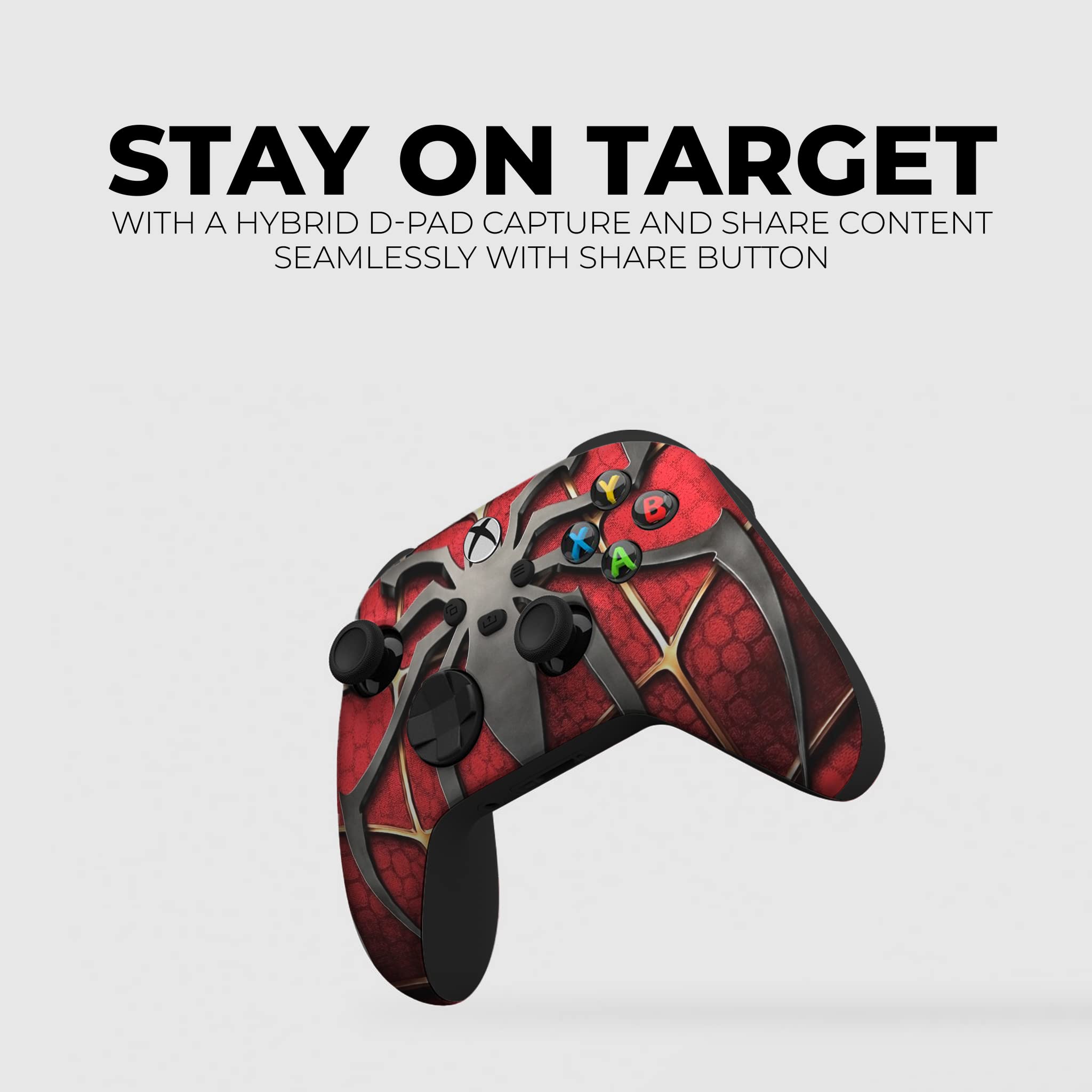 Spider-Man Red Custom Wireless Xbox Controller - Compatible with Xbox One & Xbox Series X/S | Officially Licensed, Hydro-Dip Printed (Not Just a Skin) | Perfect for Gaming, Collectors & Marvel Fans