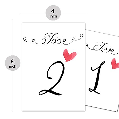 Elegant 4x6 Inch Wedding Table Number Signs - Acrylic Table Card Numbers for Reception, Banquet & Event Decor - Perfect for Weddings, Parties & Special Occasions