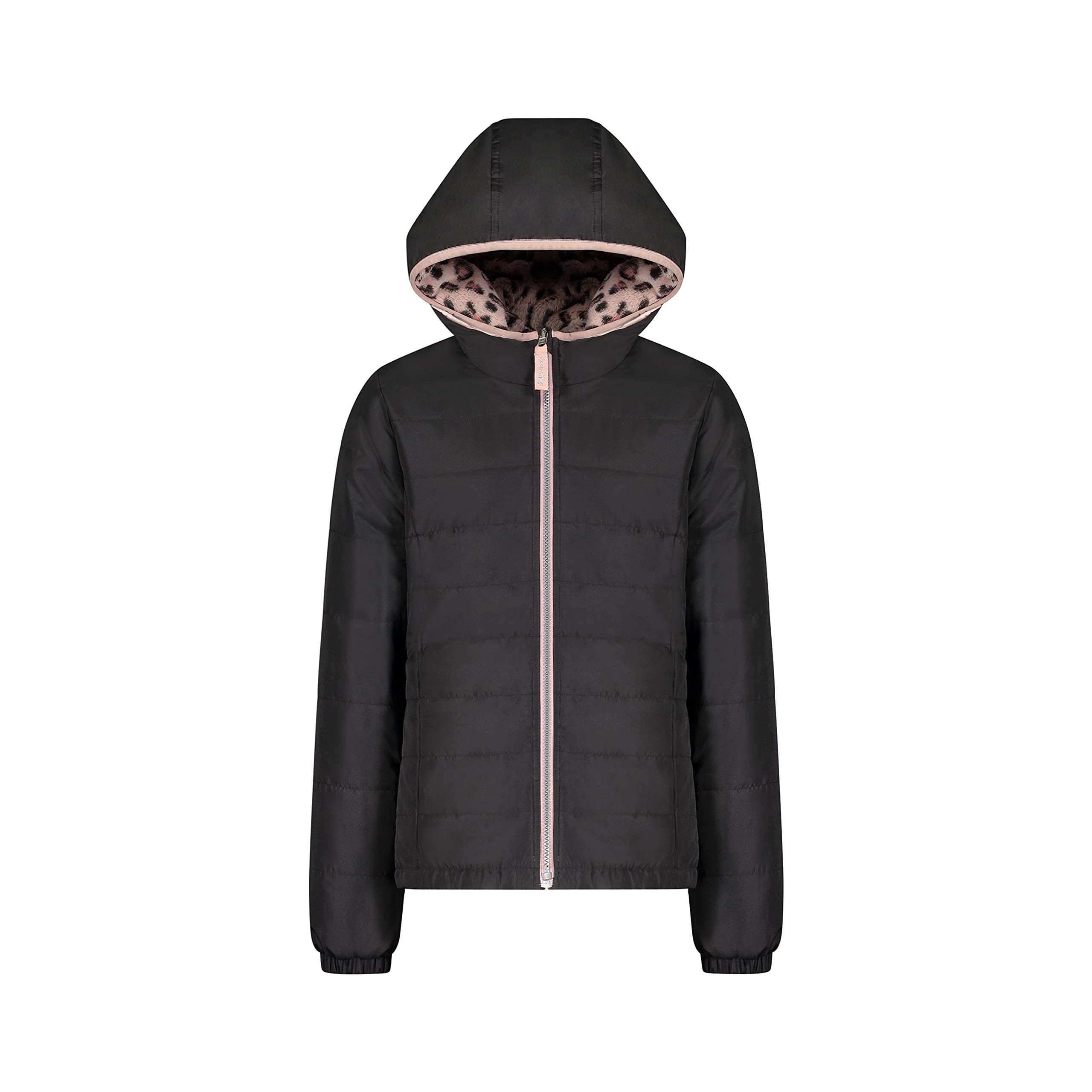 LONDON FOG Girls' Midweight Fleece Lined Jacket - Warm Winter Coat for School & Outdoor Activities | Water-Resistant & Stylish