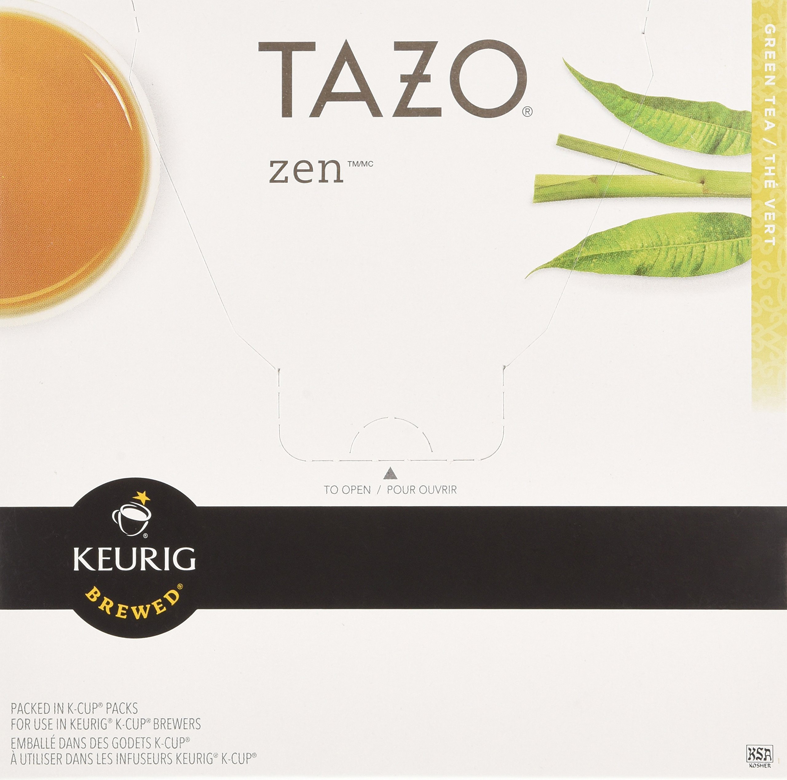 Starbucks Tazo Zen Tea K-Cups (48 Count) - Green Tea Blend with Lemongrass & Spearmint - Perfect for Home, Office & Relaxation